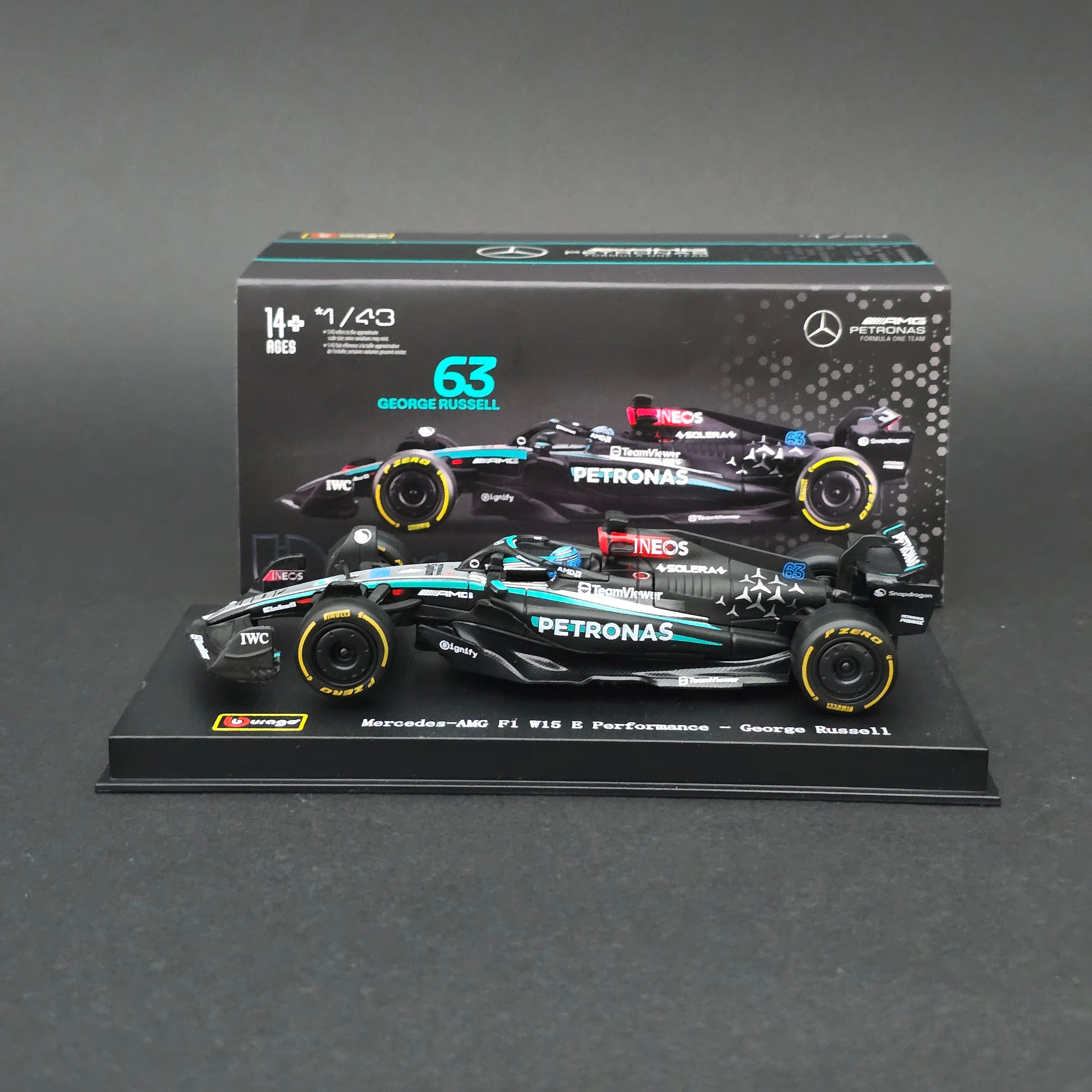 1:43 Mercedes AMG W15 George Russell 2024