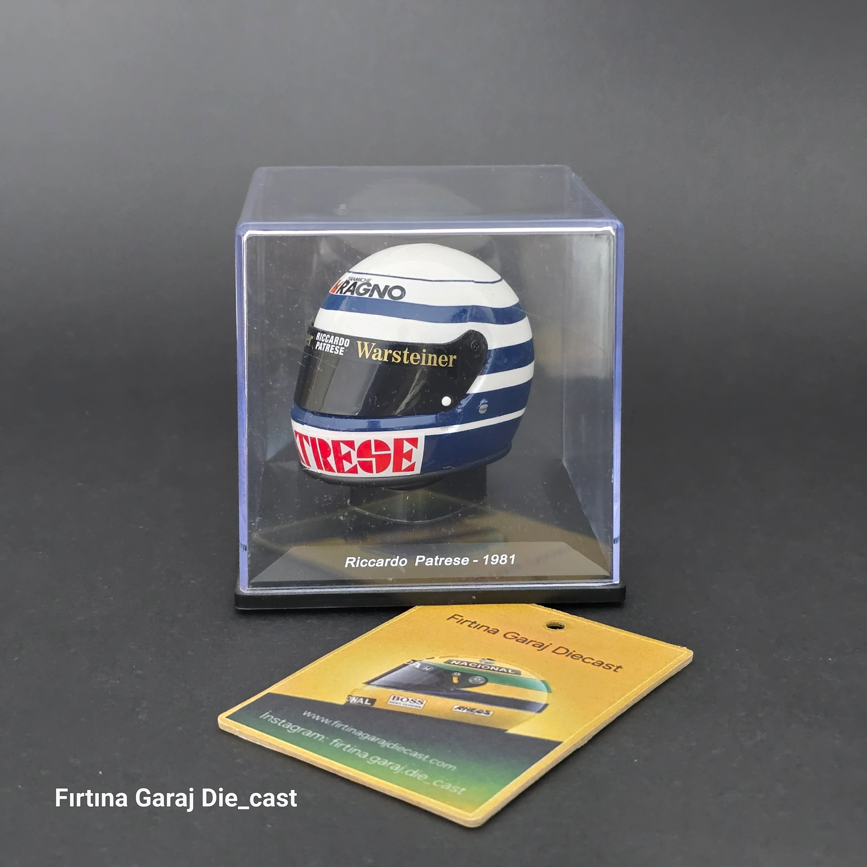 1:5 Ricciardo Patrese 1981 Kask Figürü 
