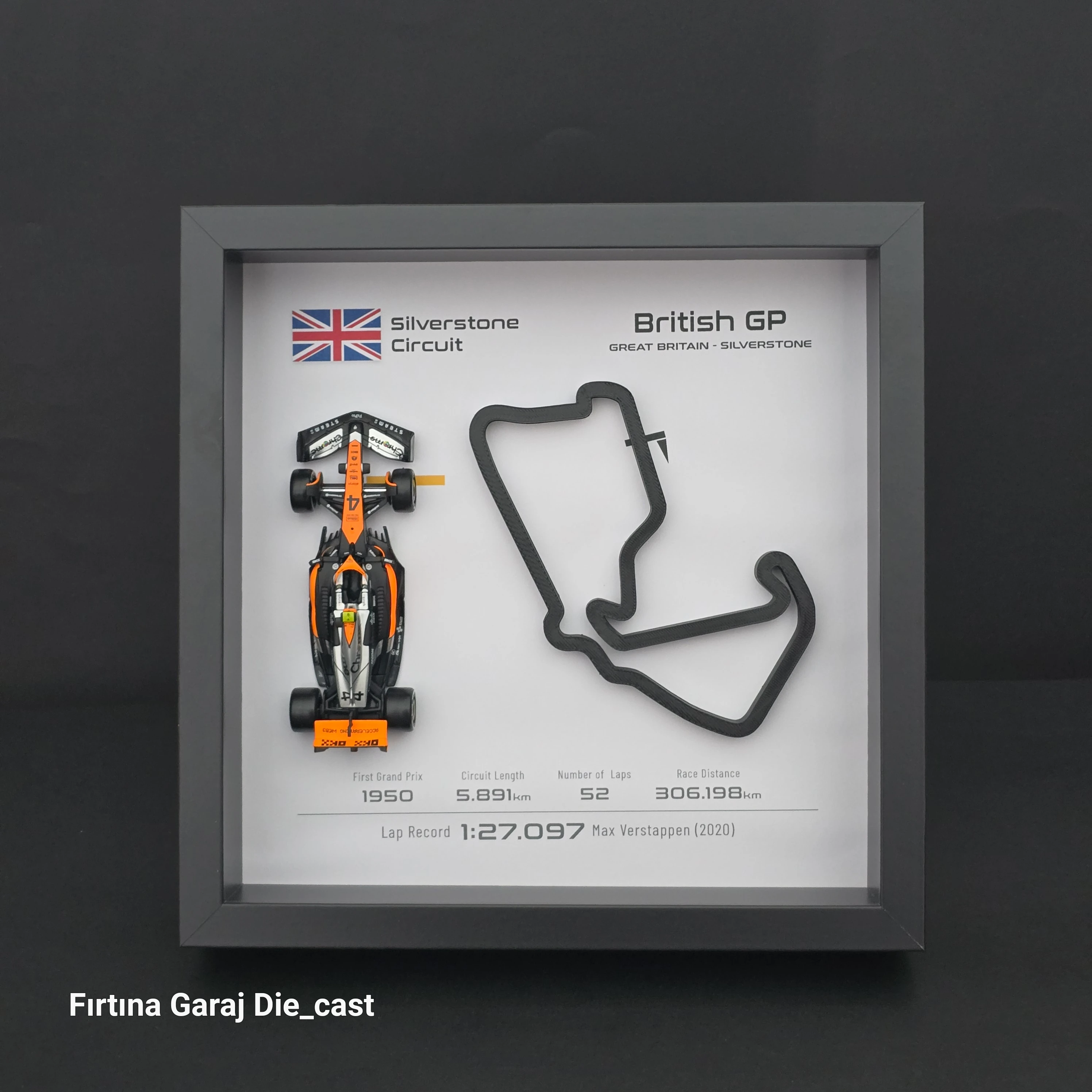 Lando Noris Formula1 Duvar ve Masa Çerçevesi 