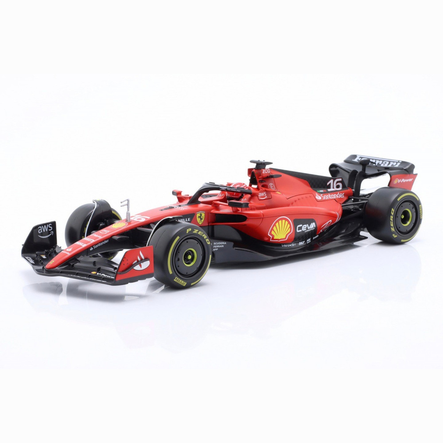 1:18 Bburago Ferrari SF23 Charles Leclerc 
