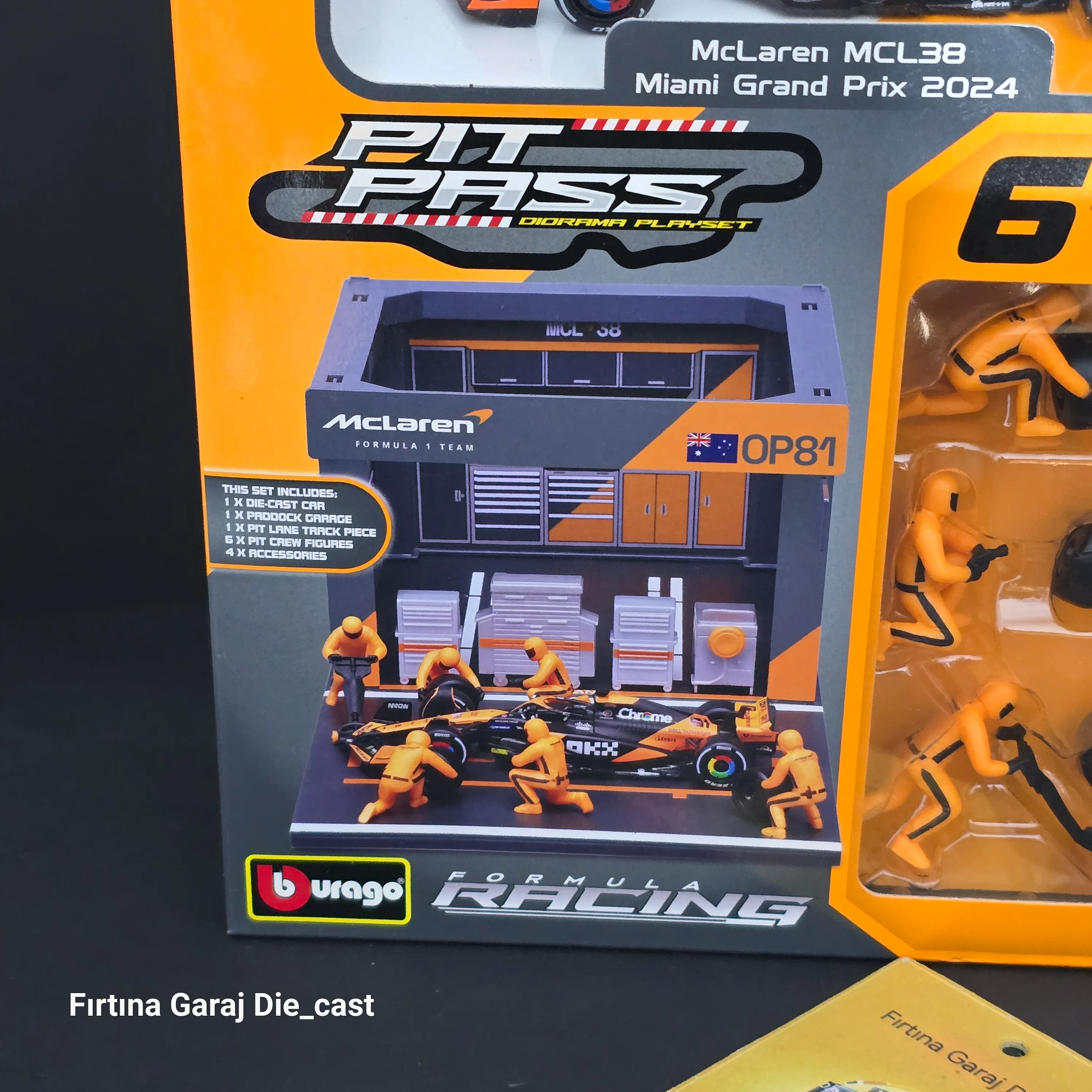 McLaren 2024  Padok Garaj ve Pitstop Ekibi Seti