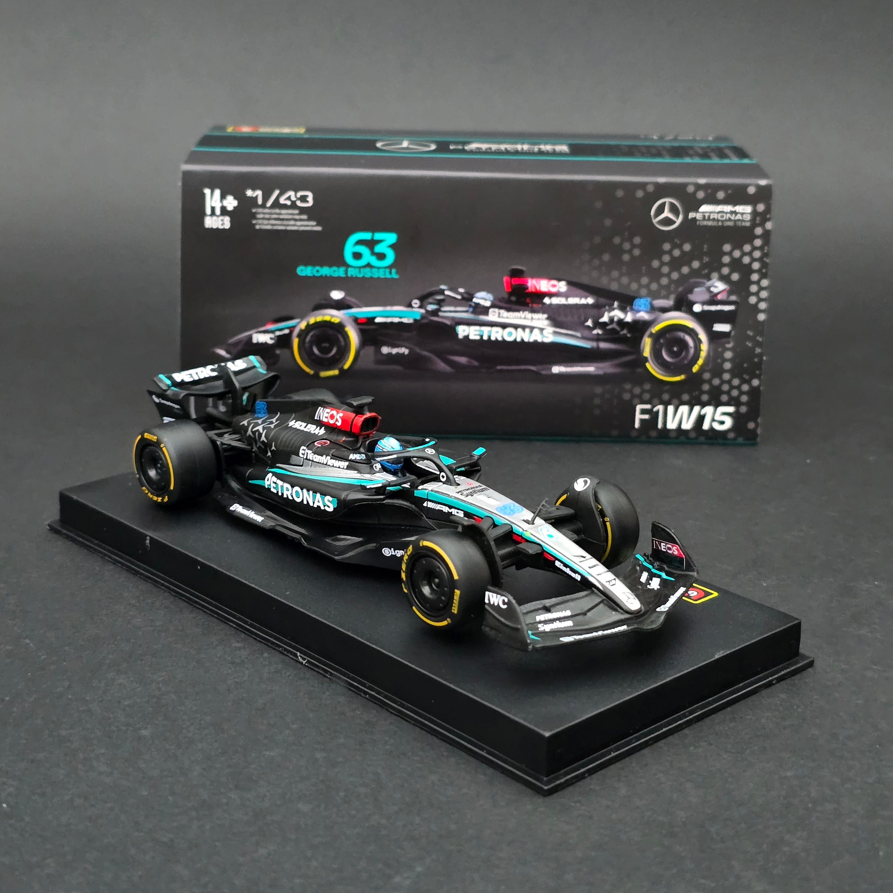 1:43 Mercedes AMG W15 George Russell 2024