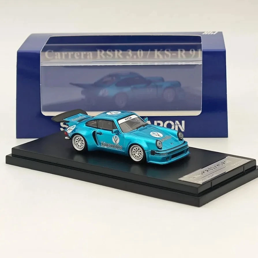 1:64 Porsche 911 Carrera 3.0 RSR RWB Limitli Üretim, Jelatinli Kutu Gönderilir 
