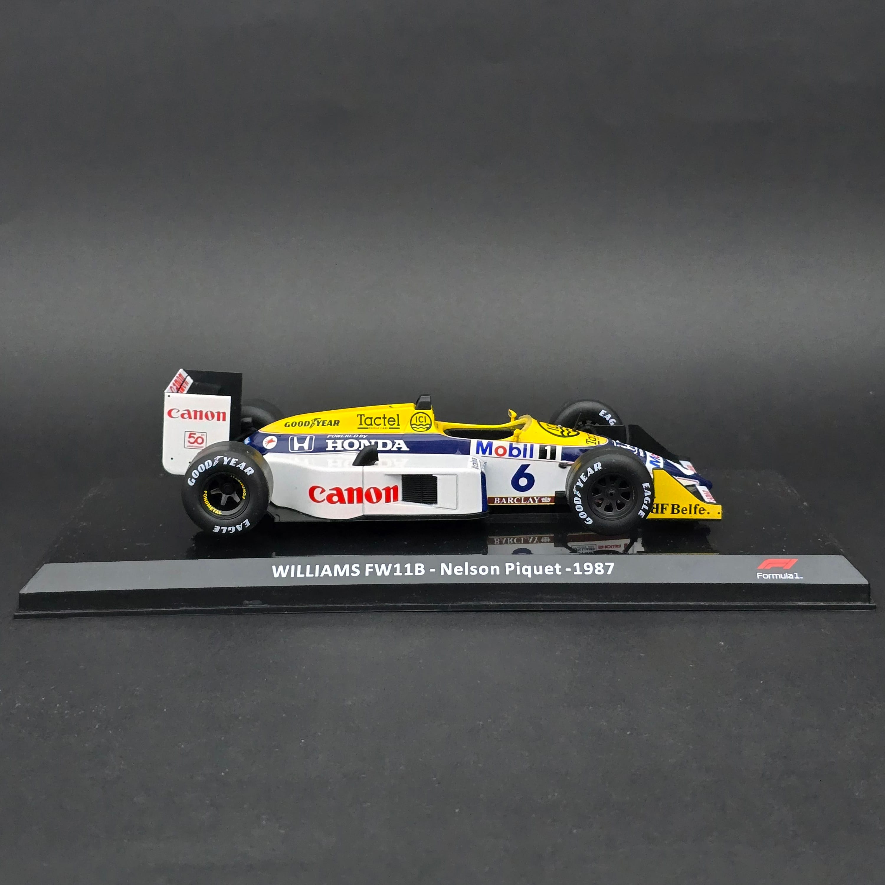 1:24 Williams Honda FW11B Nelson Piquet 1987 Formula1 Dünya Şampiyonu 