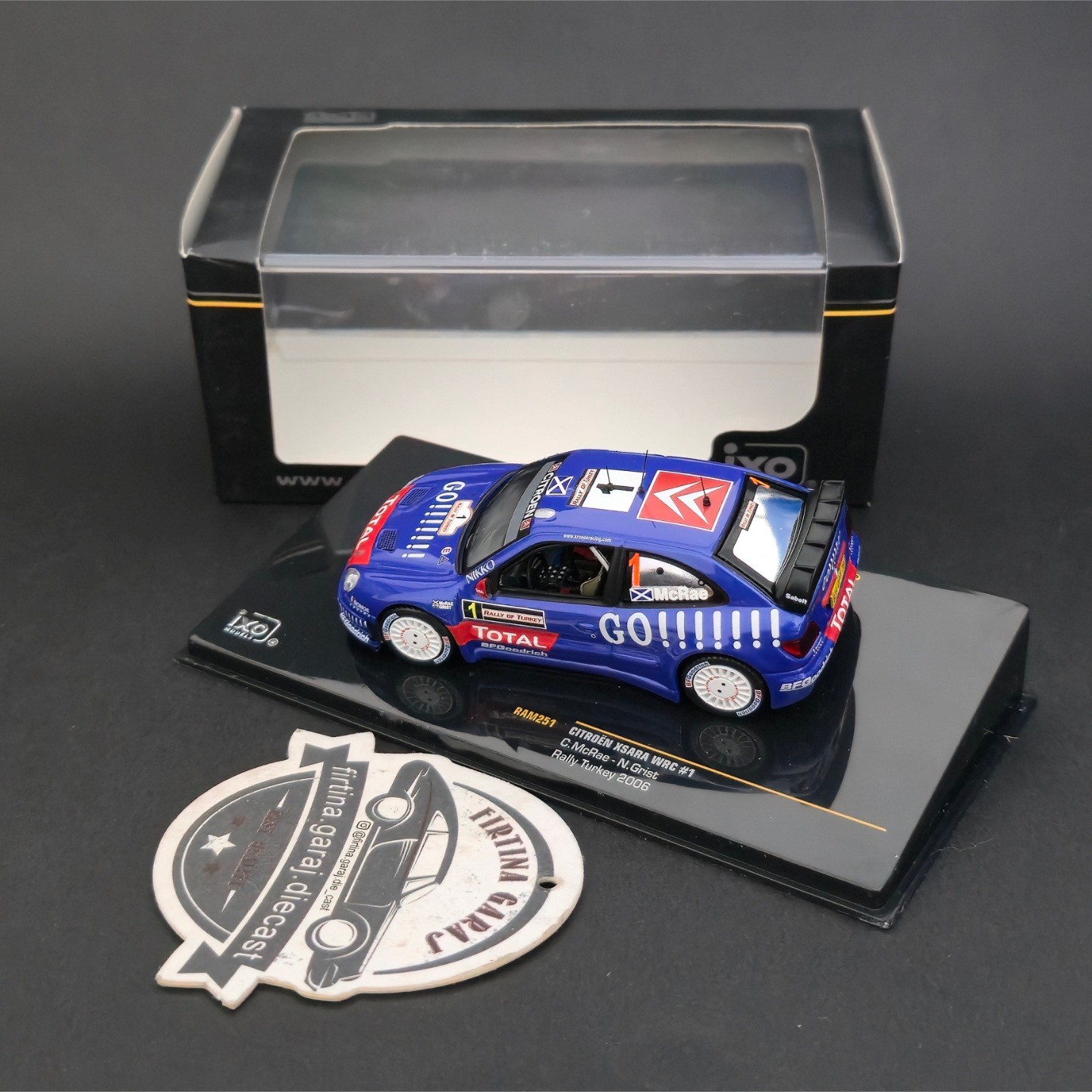 1:43 İxo Citroën Xsara WRC Colin McRae 2006 Türkiye Rallisi 
