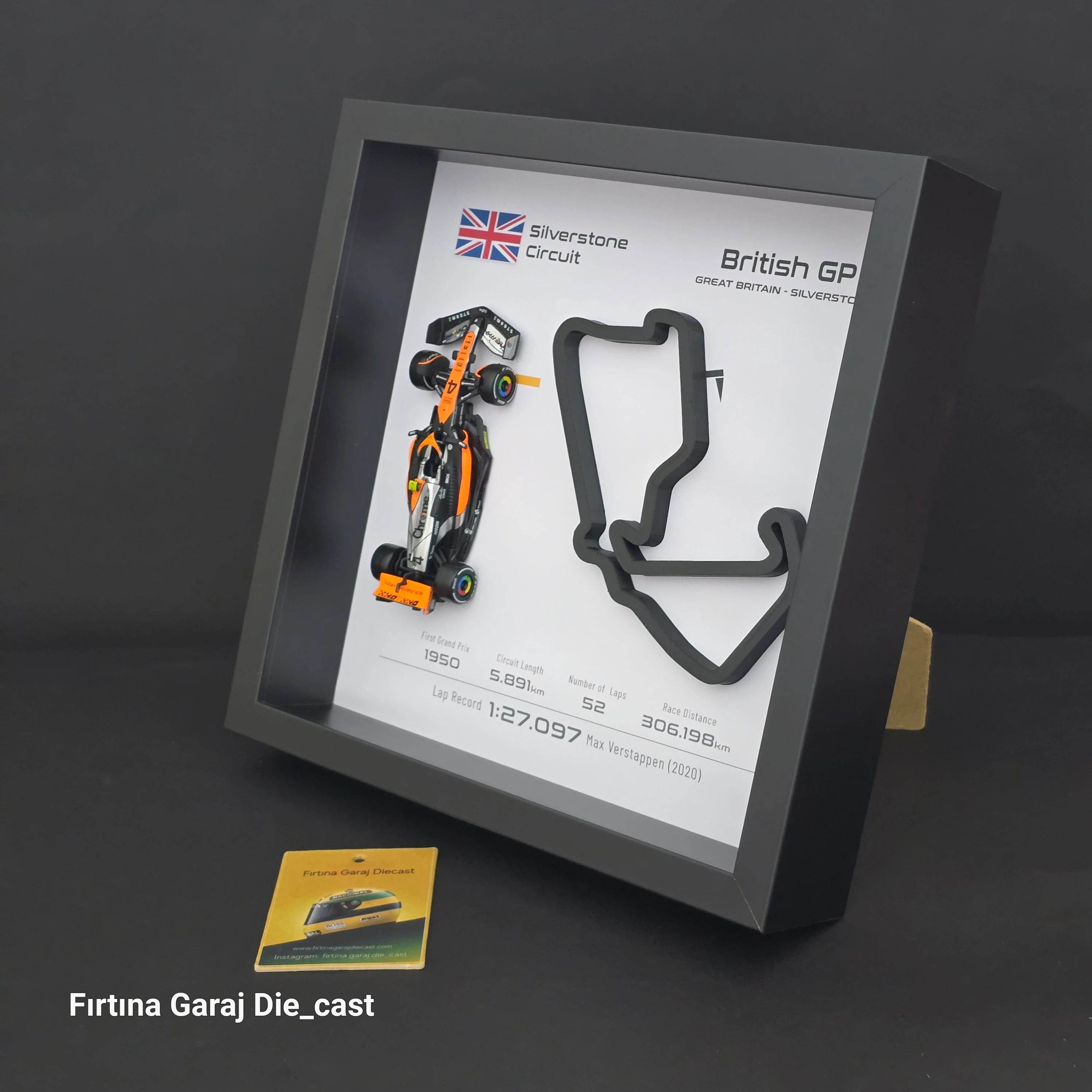 Lando Noris Formula1 Duvar ve Masa Çerçevesi 