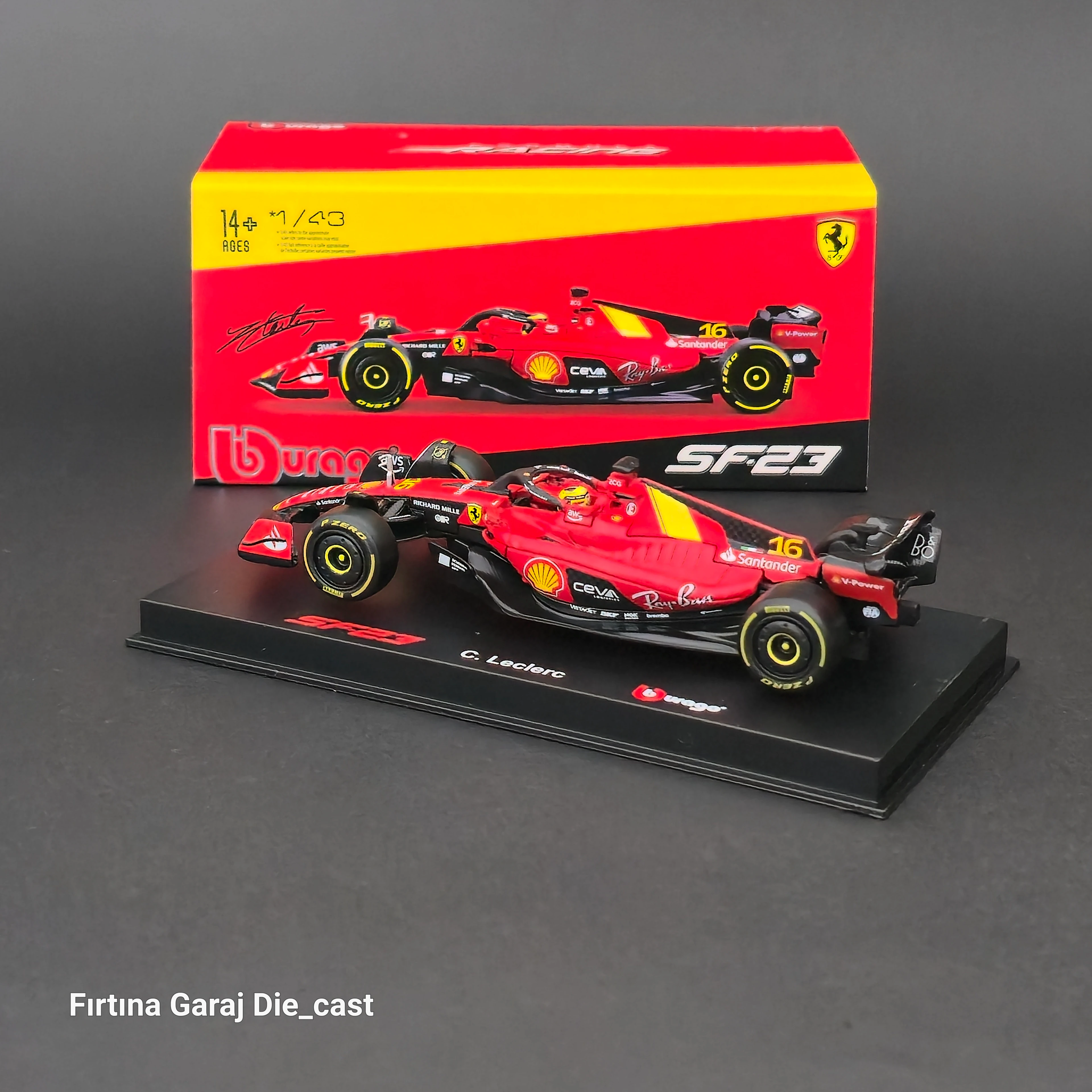 1:43 Ferrari SF23 2023 Monza GP Charles Leclerc 