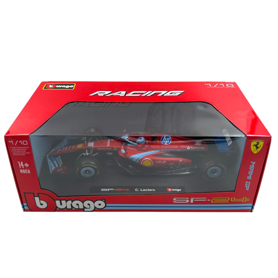 1:18 Ferrari SF24 Charles Leclerc 2024 Miami GP