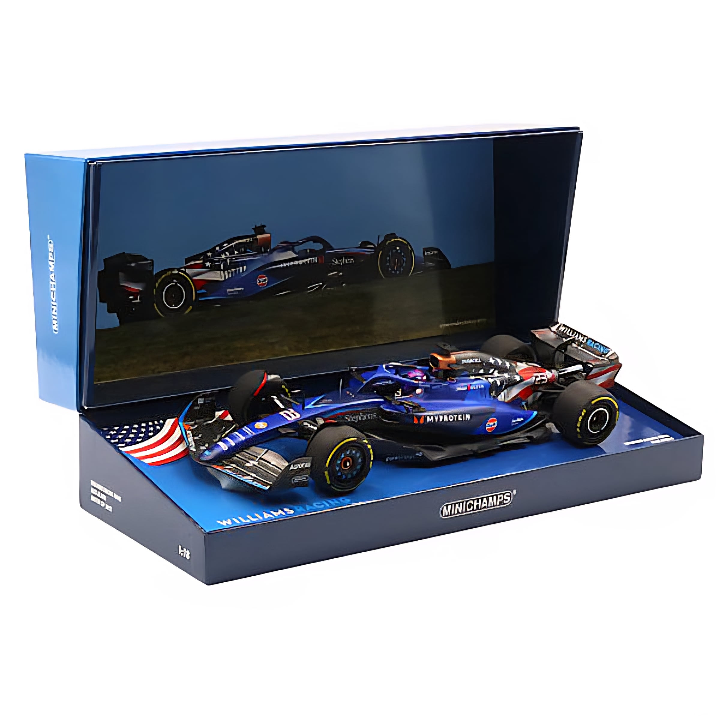 1:18 Minichamps Williams FW45 A.Albon 2023 ABD GP
