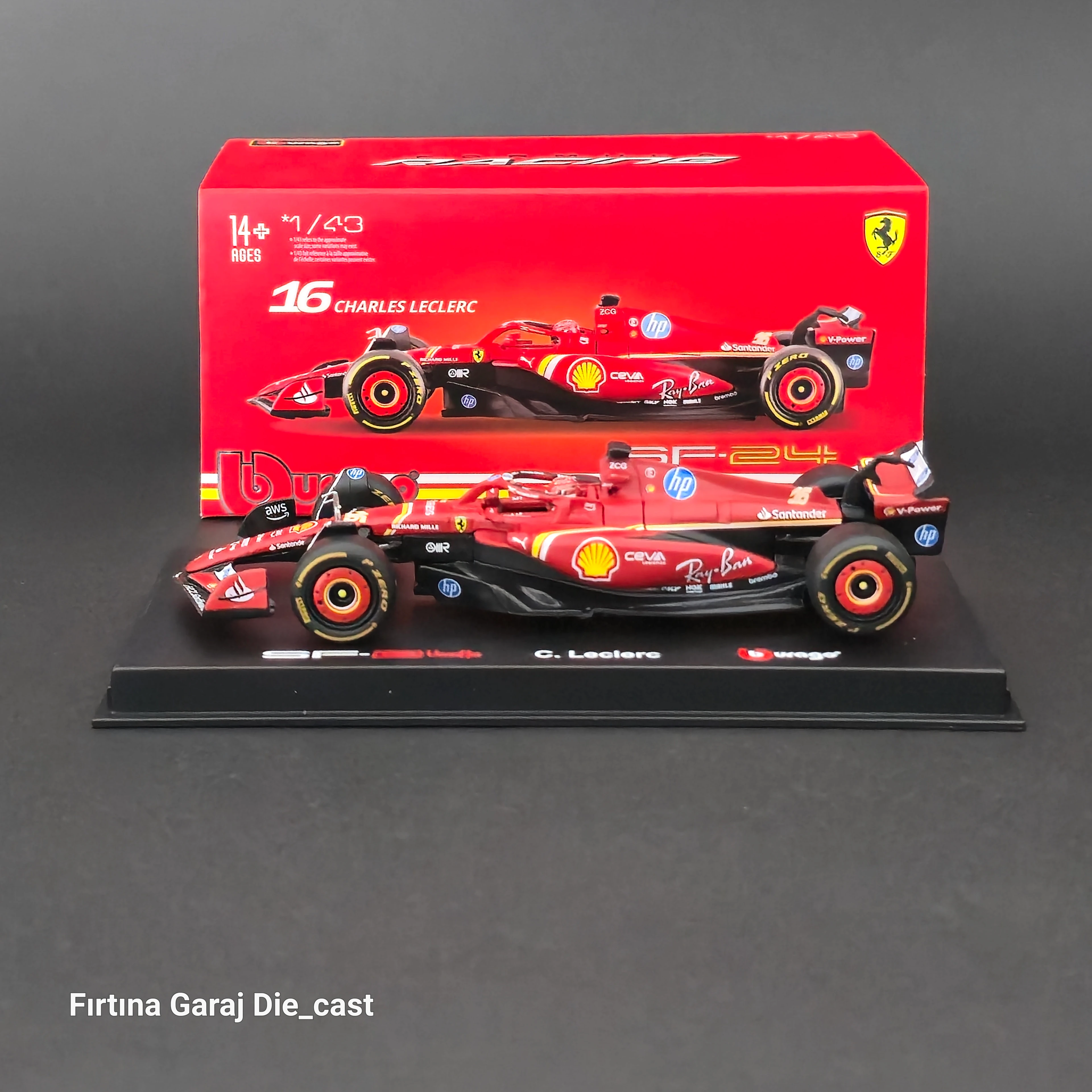 1:43 Ferrari SF24 Charles Leclerc 2024