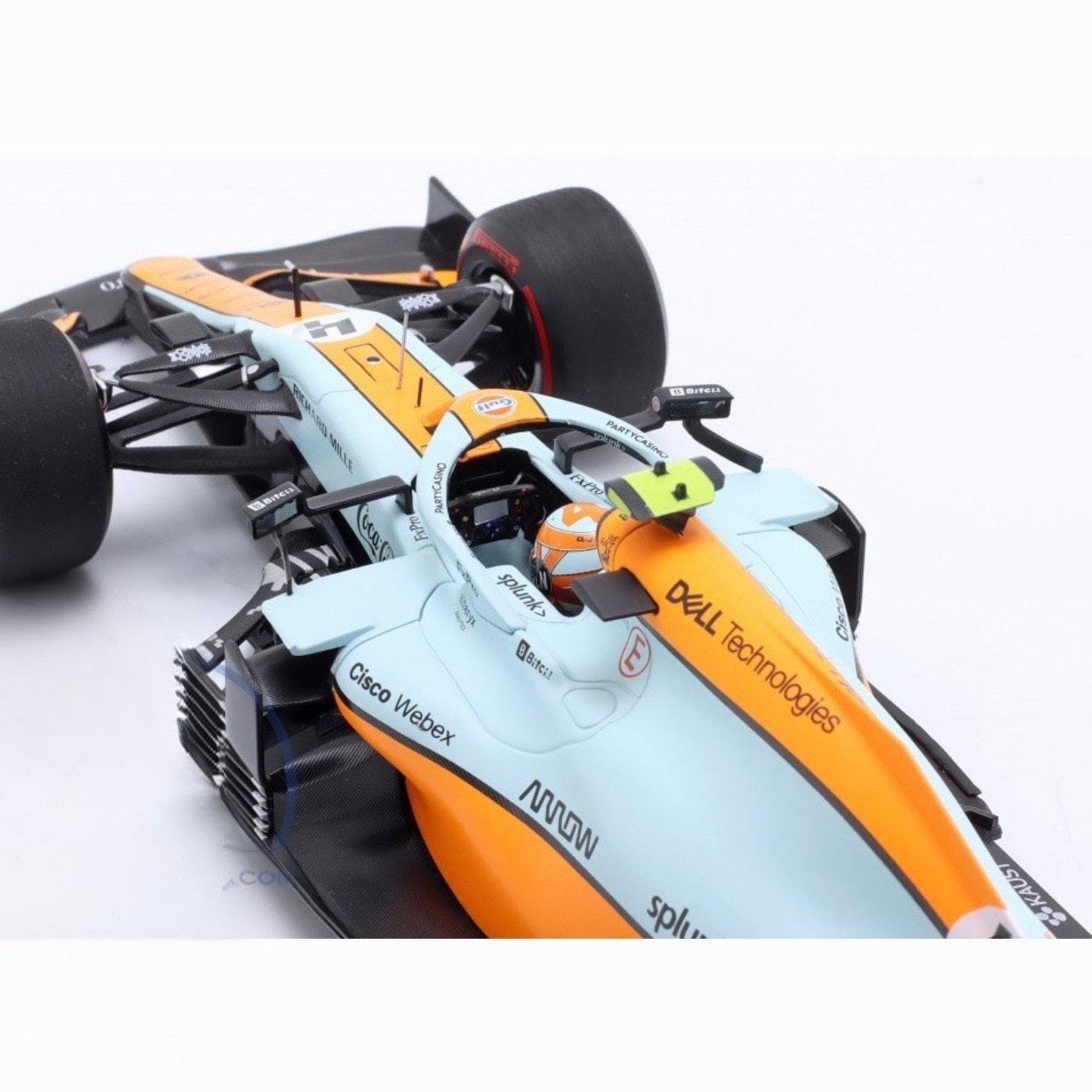 1:18 Minichamps McLaren MCL35M Gulf  2021 Monaco GP Lando Noris 
