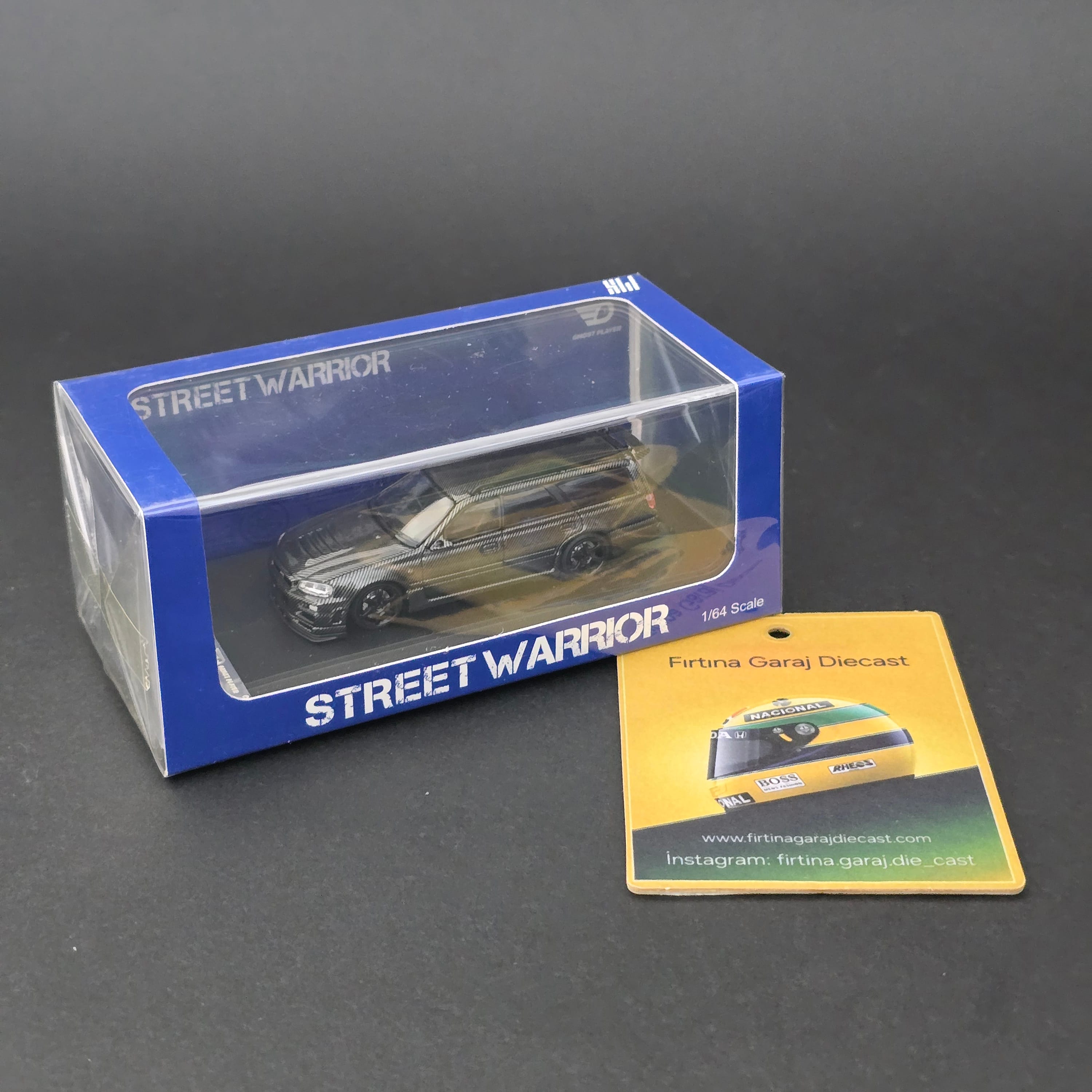 1:64 Nissan GTR R34 SW Carbon ,Limitli Üretim, Jelatinli Kutusunda 
