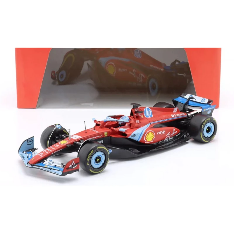 1:18 Ferrari SF24 Charles Leclerc 2024 Miami GP