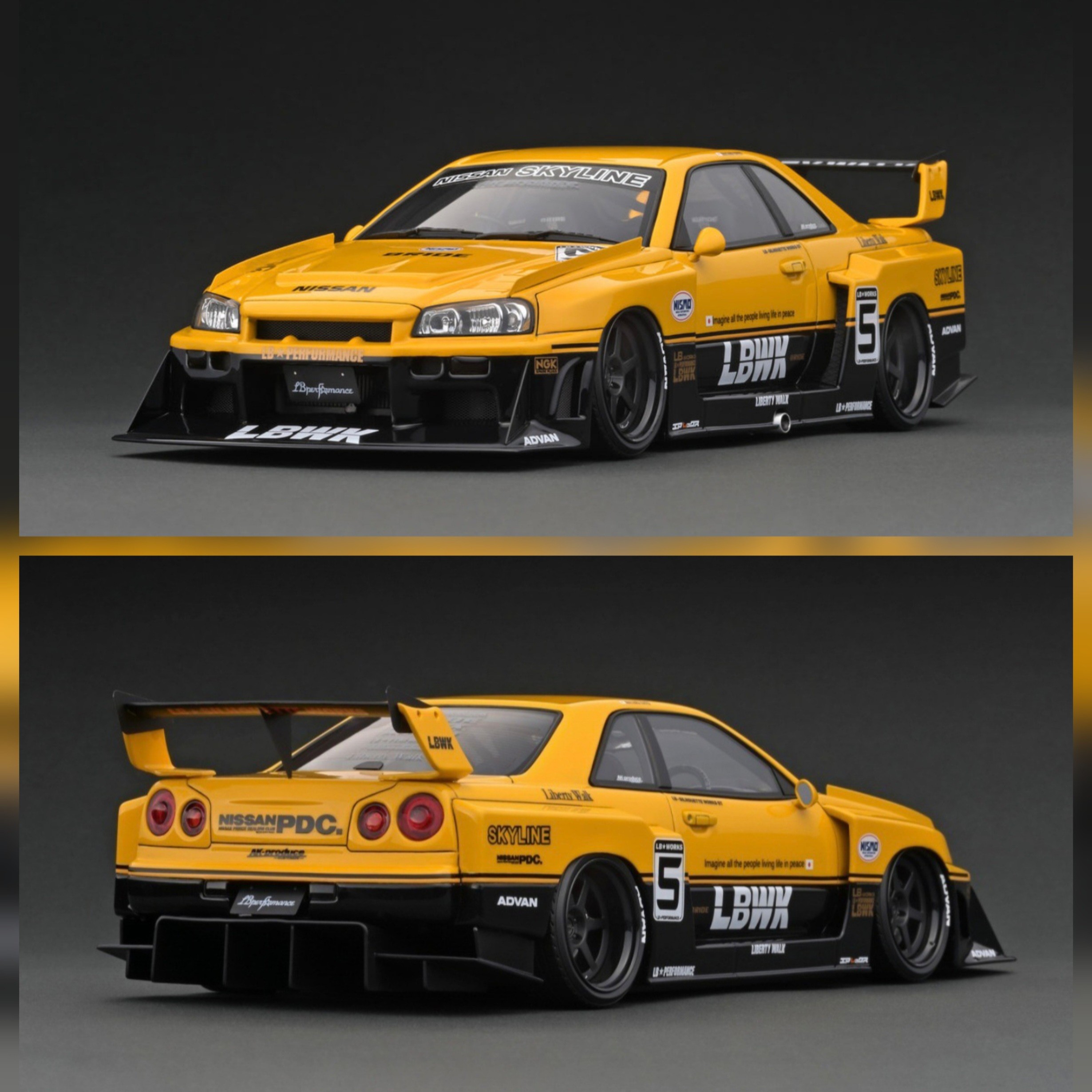 1:18 Nissan GTR R34 LWBK 