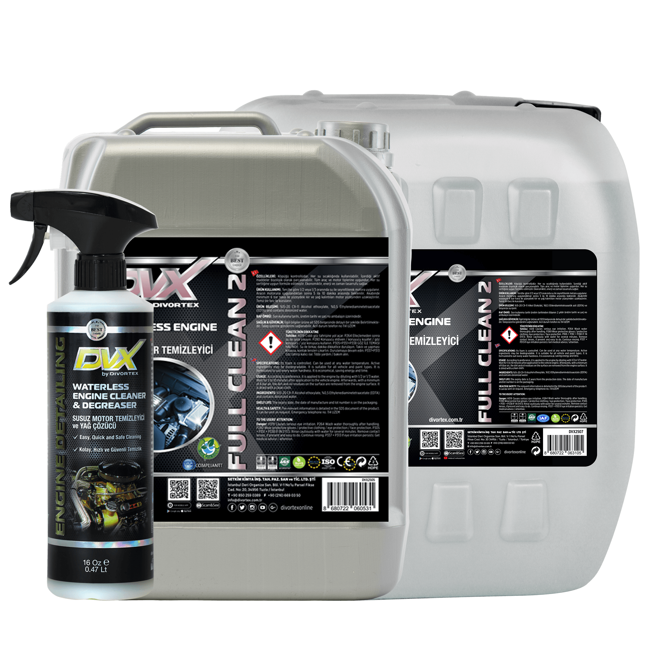 Full Clean 2 Susuz Motor Temizleyici Sprey - Divortex