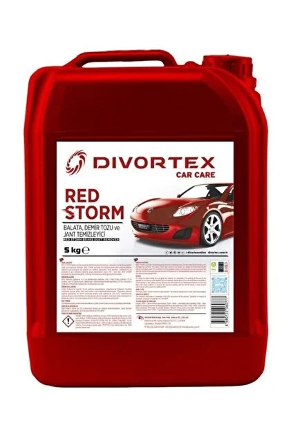 Divortex Red Storm-IRON OUT Demir Tozu Temizleyici 5 KG