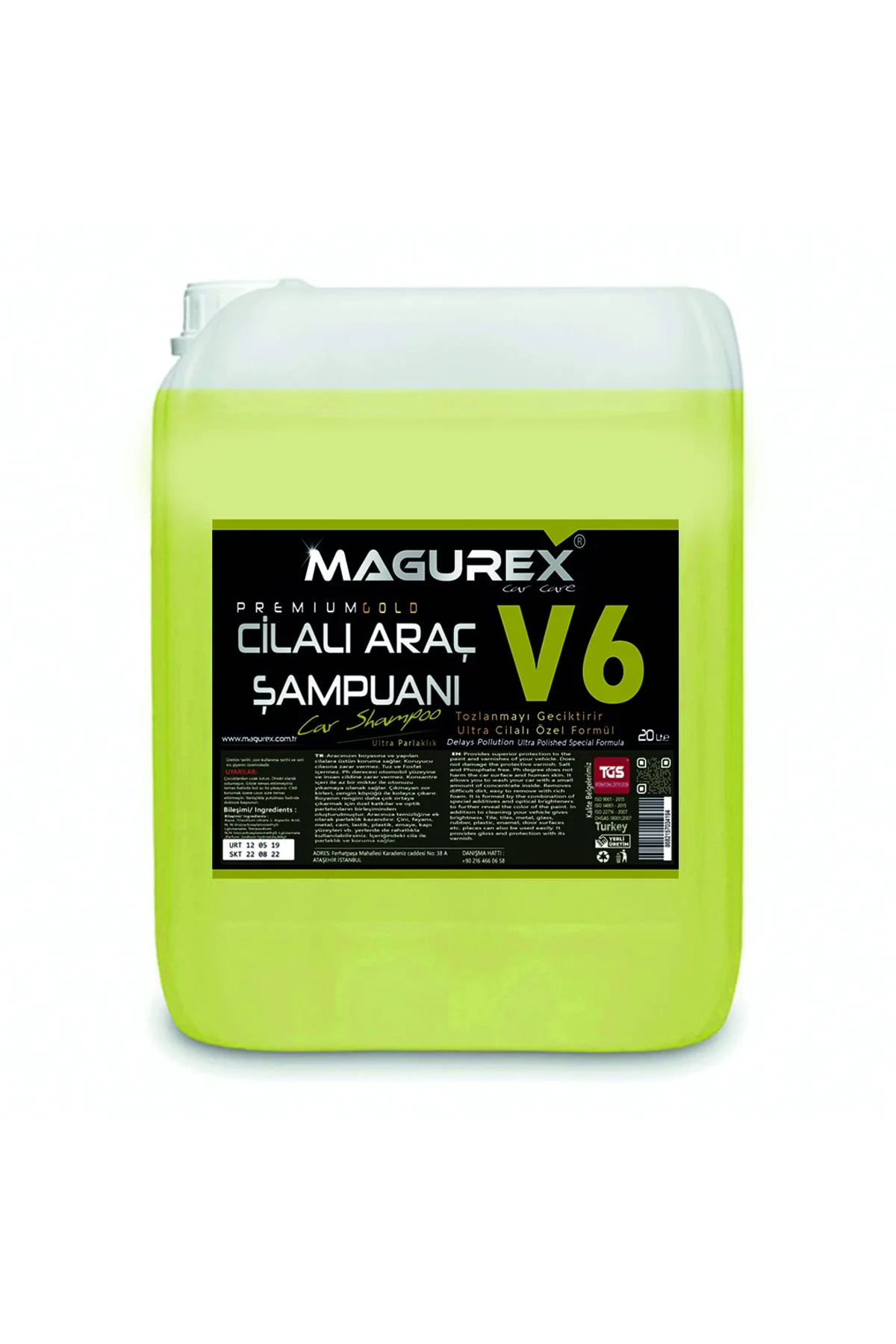 MAGUREX V6 CİLALI ŞAMPUAN 20 KG