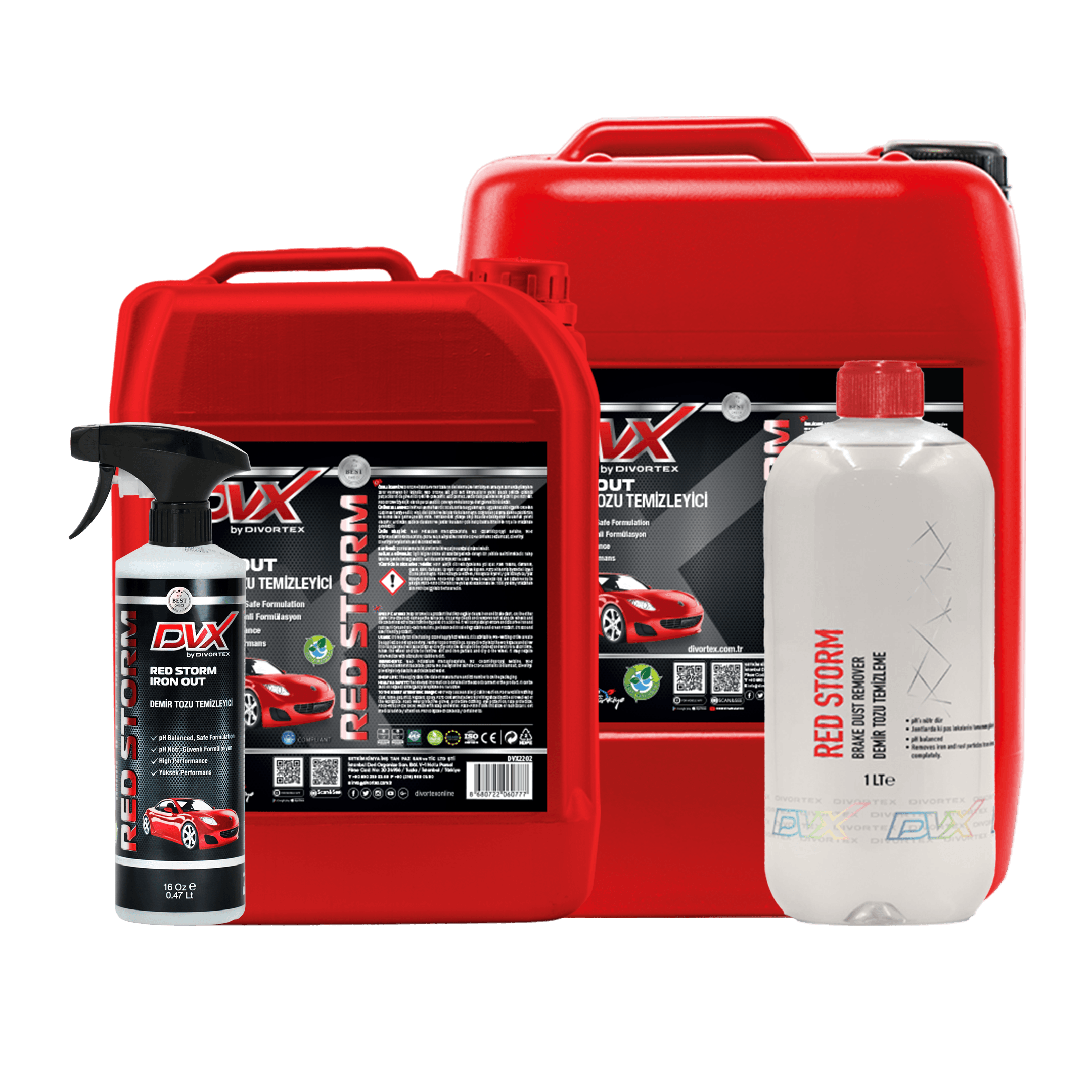 Demir Tozu Temizleyici 16oz (0,473ml - Red Storm - Divortex