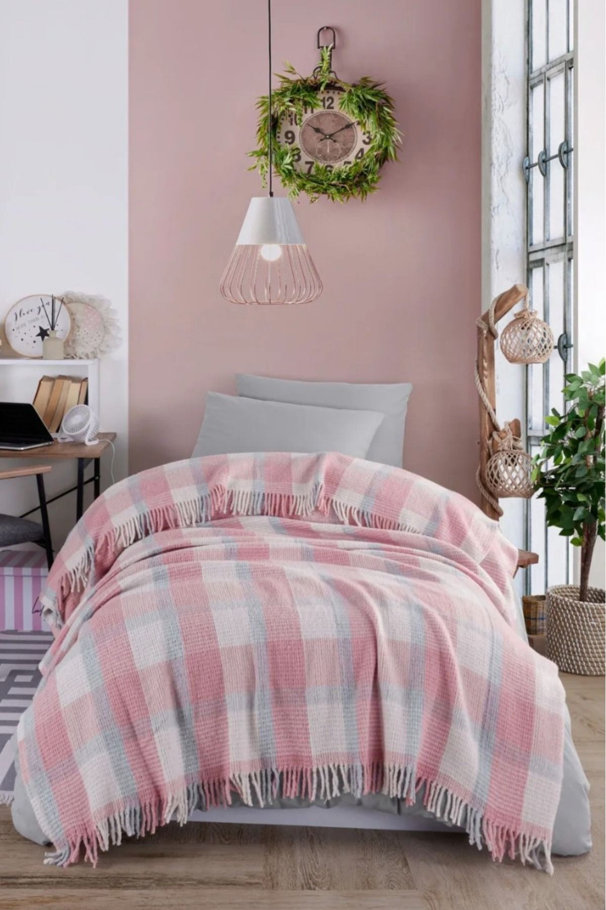 Battaniye Pamuklu Warm Soft - Pembe