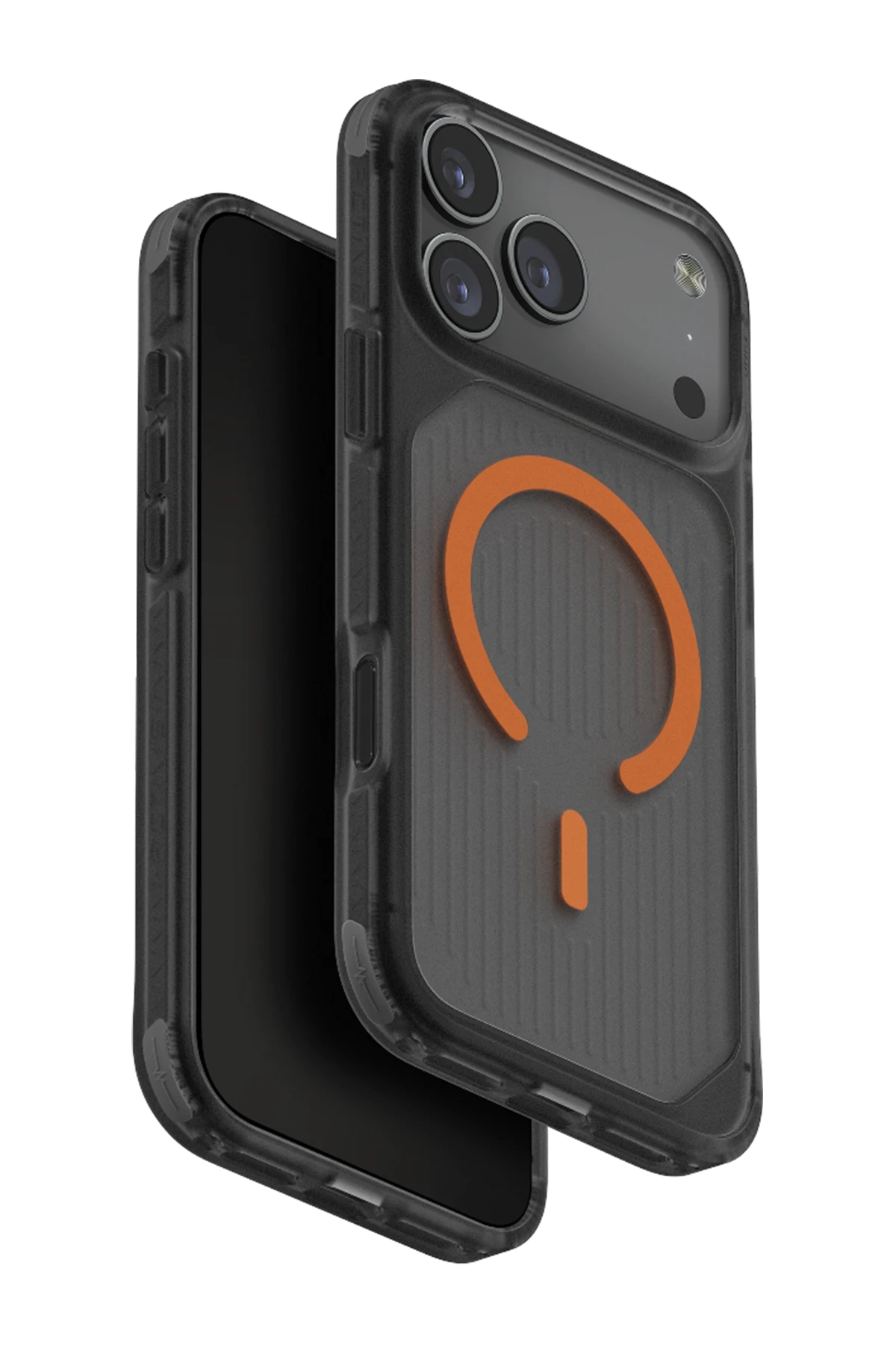 Uniq iPhone 17 Pro Max Combat Active Magsafe Kapak - Siyah-Turuncu