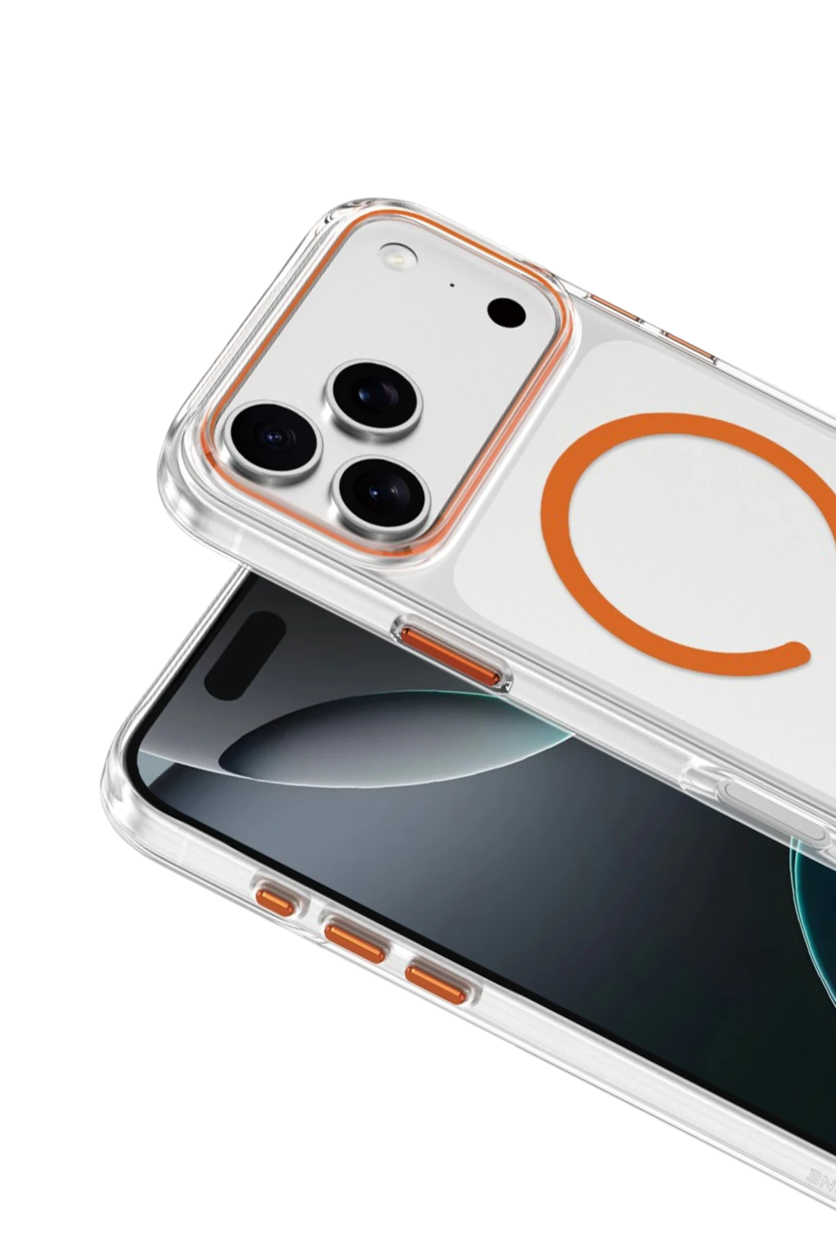 Keephone Apple iPhone 17 Pro Aurora Şeffaf Magsafe Kılıf