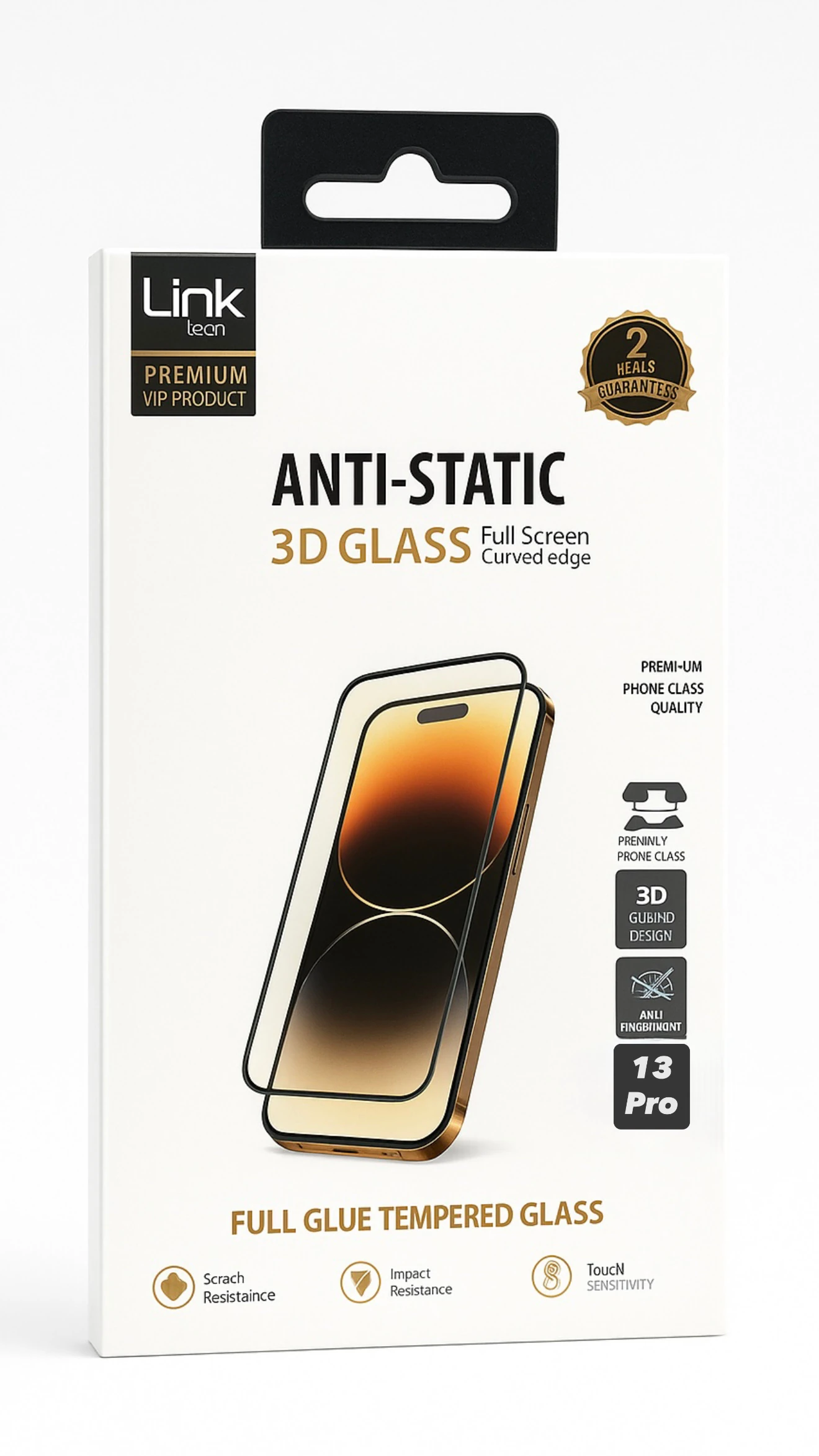 iPHONE 13 PRO 3D ANTI-STATIC EKRAN KORUYUCU