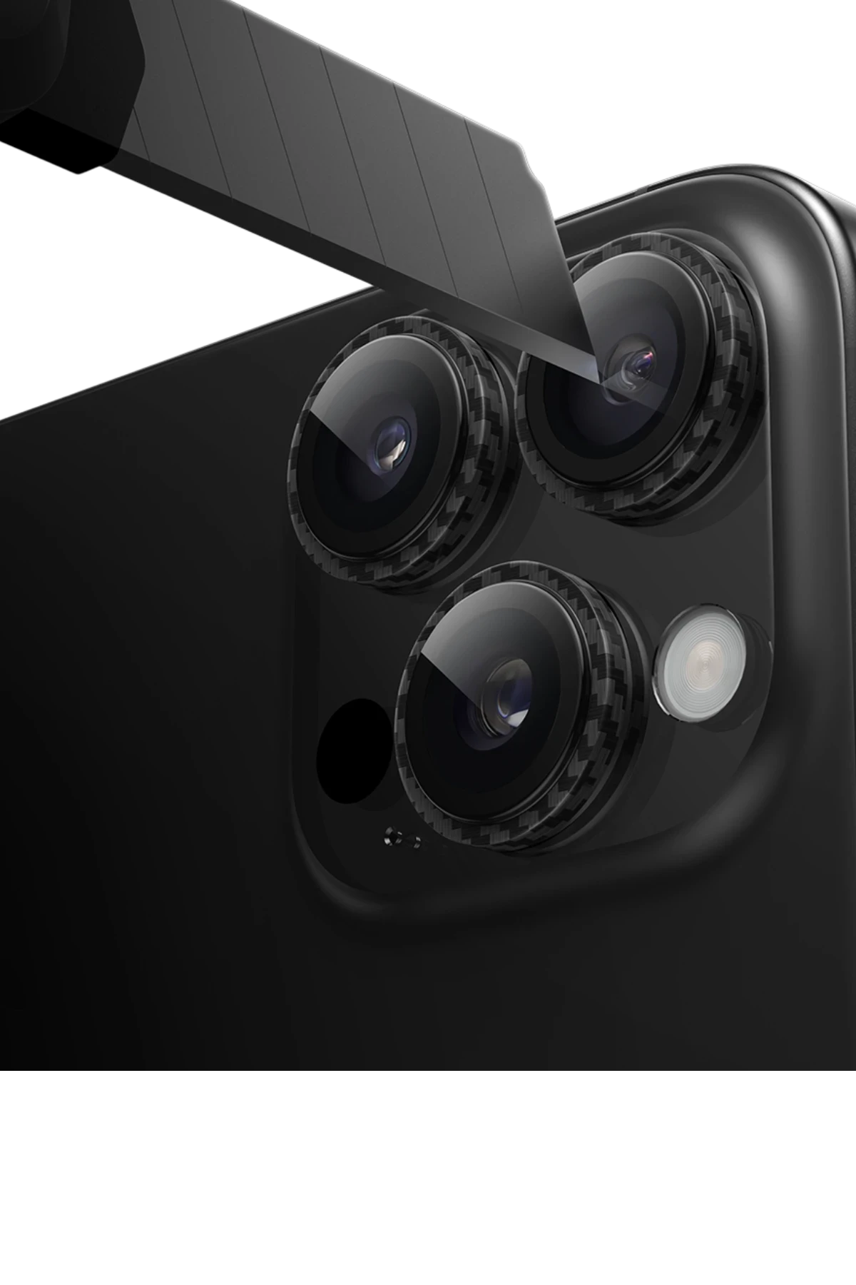 Keephone iPhone 16 Pro-16 Pro Max Corbin Kamera Lens - Siyah