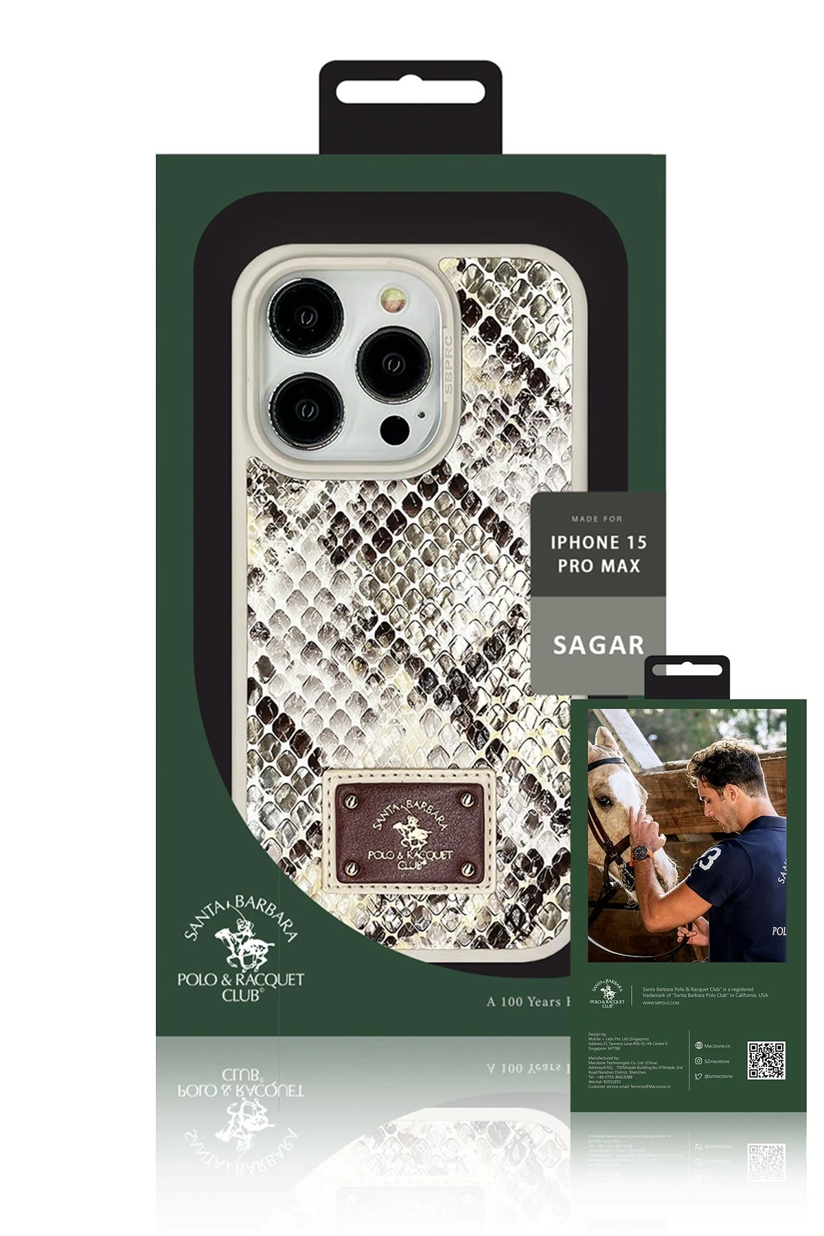 Santa Barbara Polo Racquet Club iPhone 15 Pro Max Sagar Magsafe Kapak