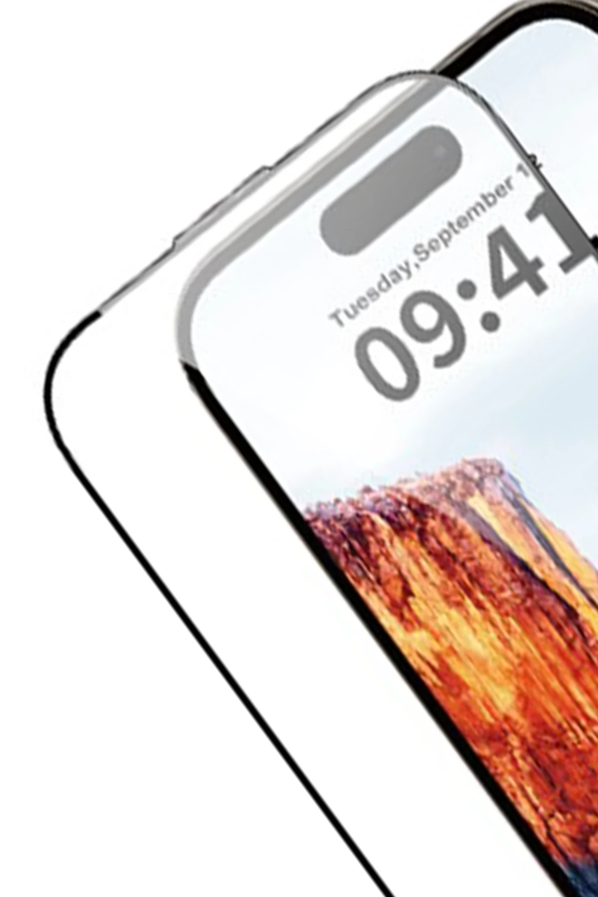 URR iPhone 13 Pro Max Fans Series Premium HD Cam Ekran Koruyucu - Siyah