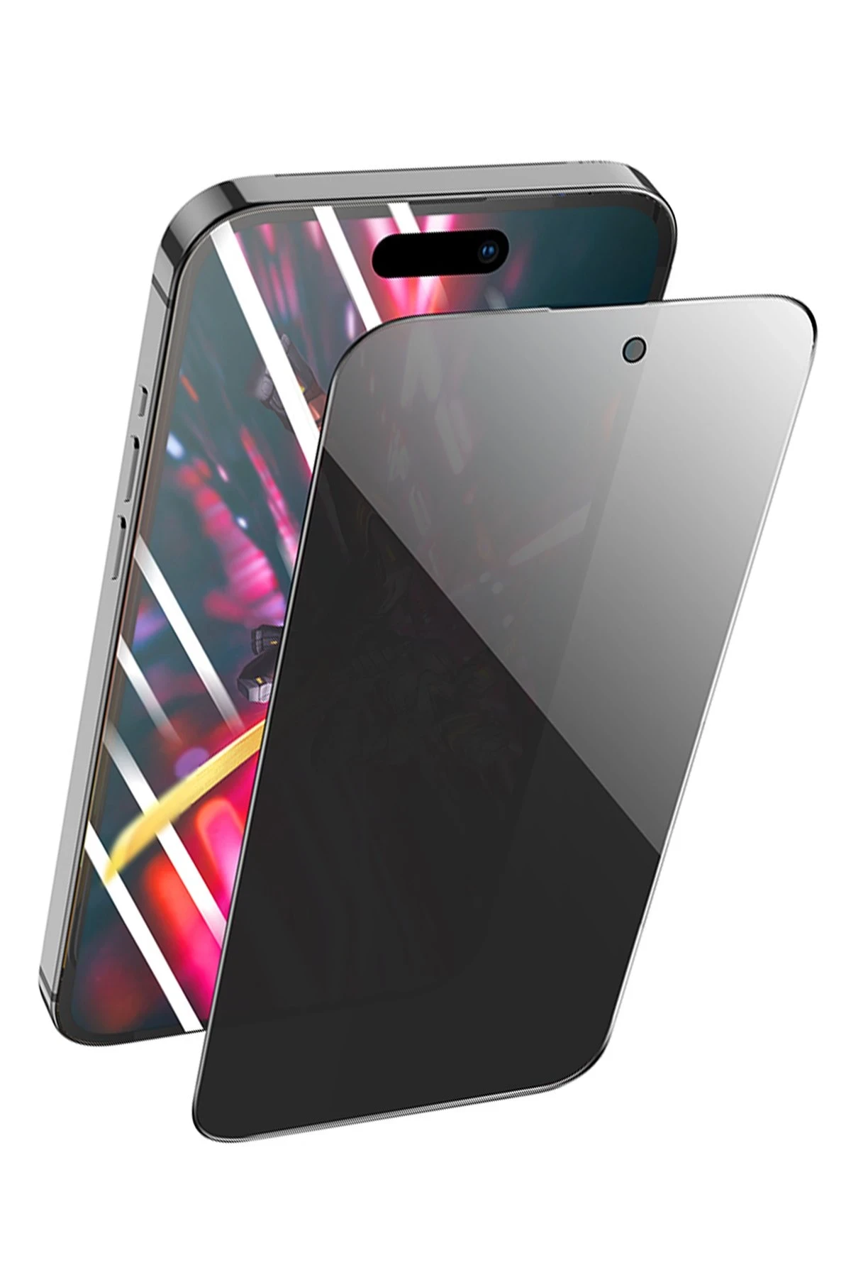  Hoco. iPhone 15 Pro 9D Dustproof Hayalet Cam Ekran Koruyucu - Siyah