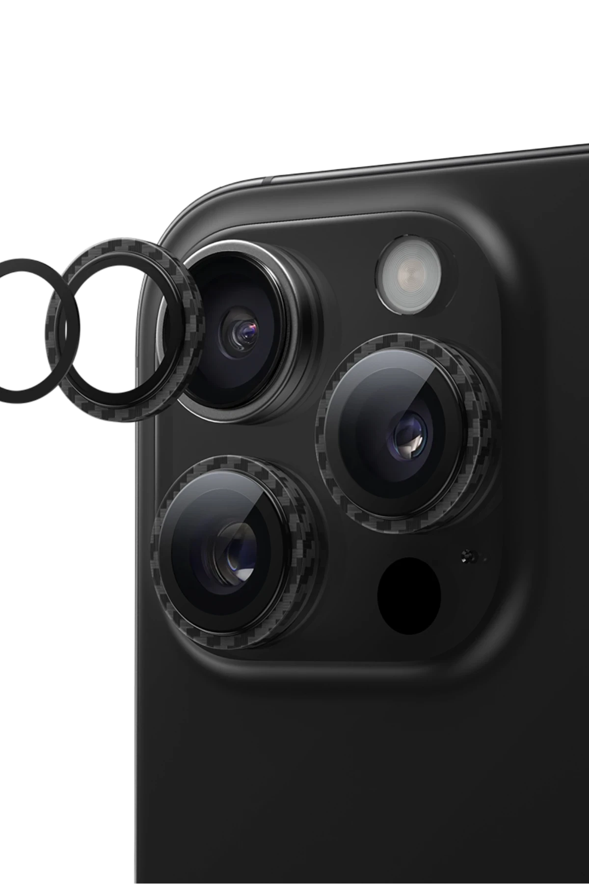 Keephone iPhone 16 Pro-16 Pro Max Corbin Kamera Lens - Siyah