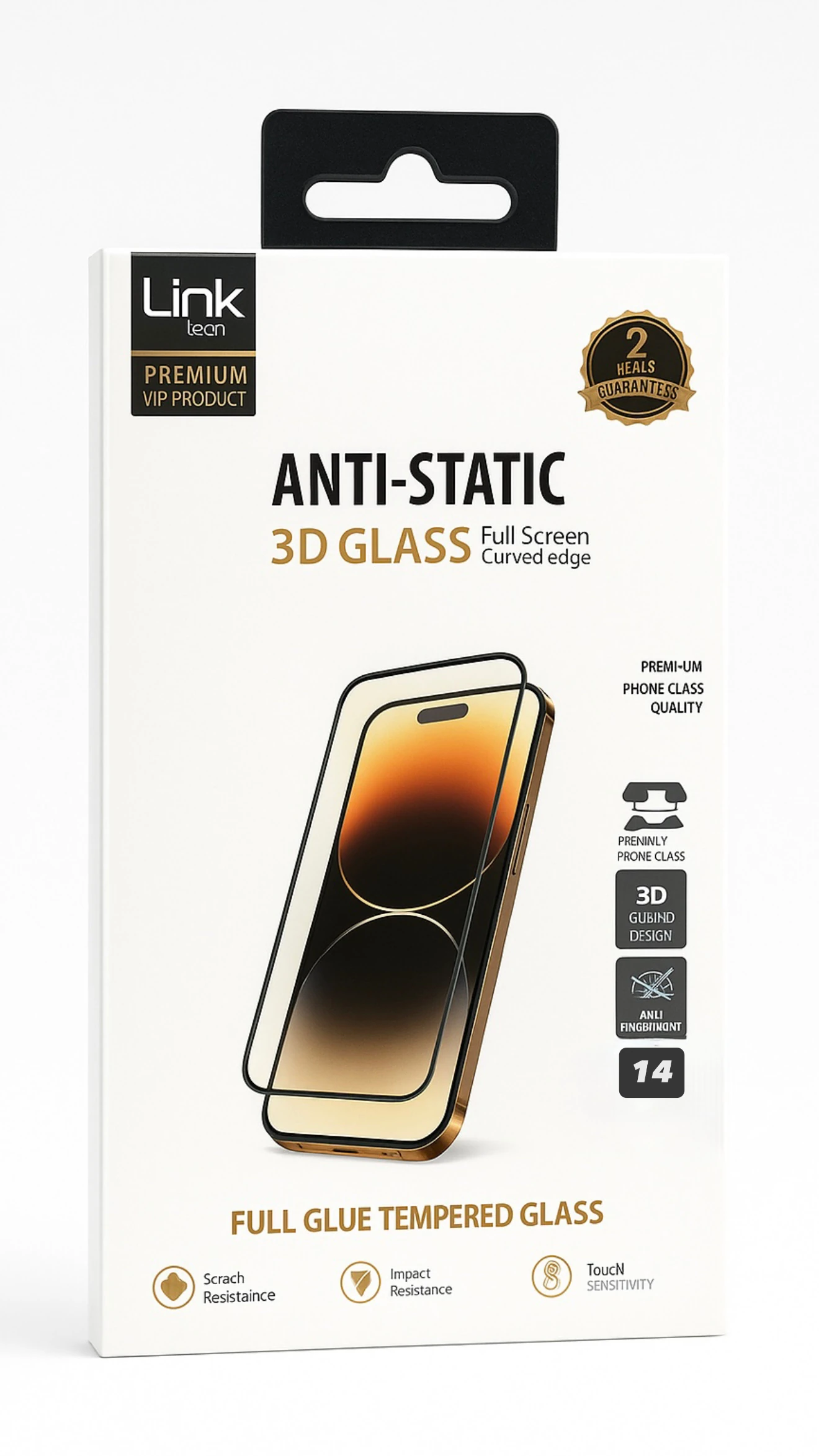 iPHONE 14 3D ANTI-STATIC EKRAN KORUYUCU