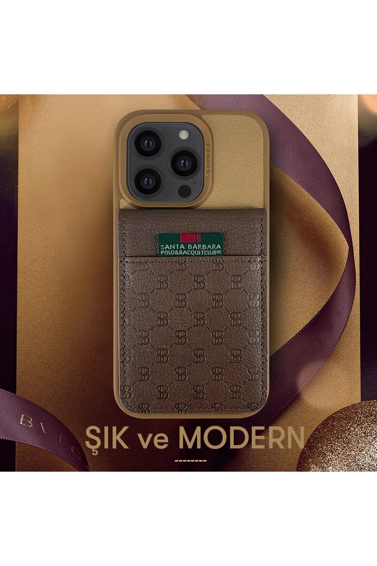 Santa Barbara Polo Racquet Club iPhone 13 Pro Max Hulda Kartvizitli Kapak