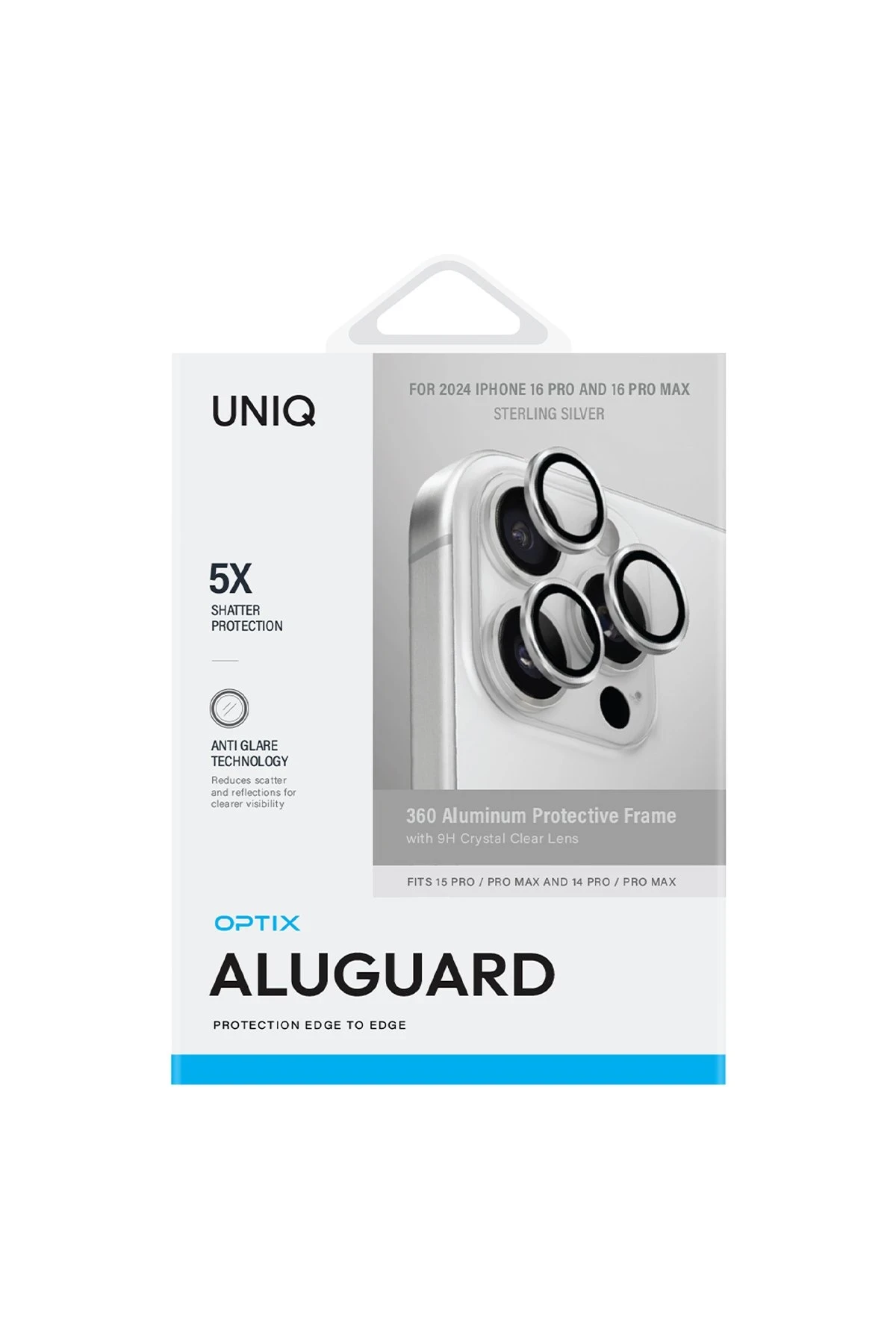 Uniq iPhone 16 Pro-16 Pro Max Optix Alüminyum Kamera Lens Koruyucu