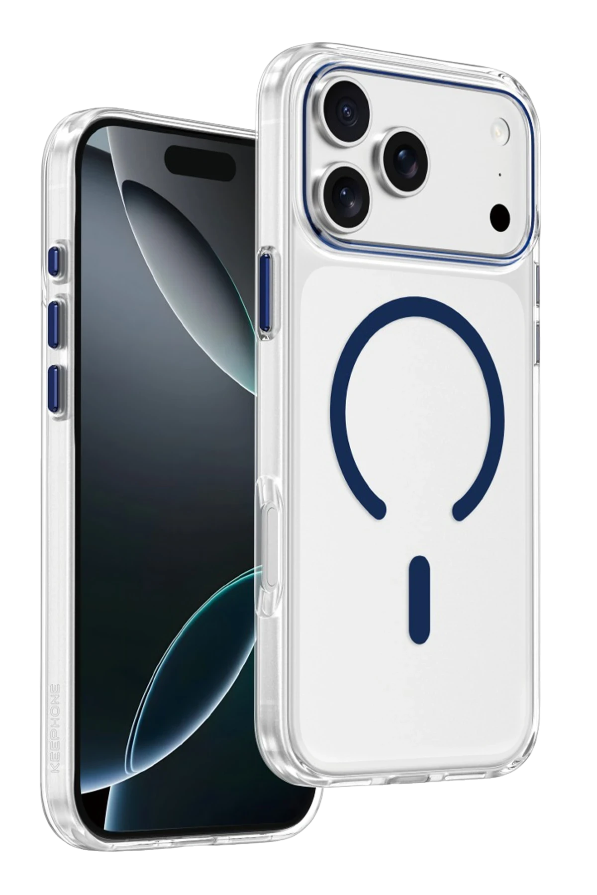 Keephone Apple iPhone 17 Pro Max Aurora Şeffaf Magsafe Kılıf