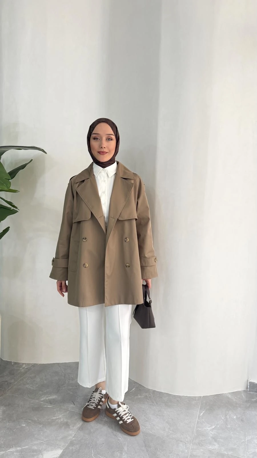 KISA COOL TRENÇKOT (VİZON)