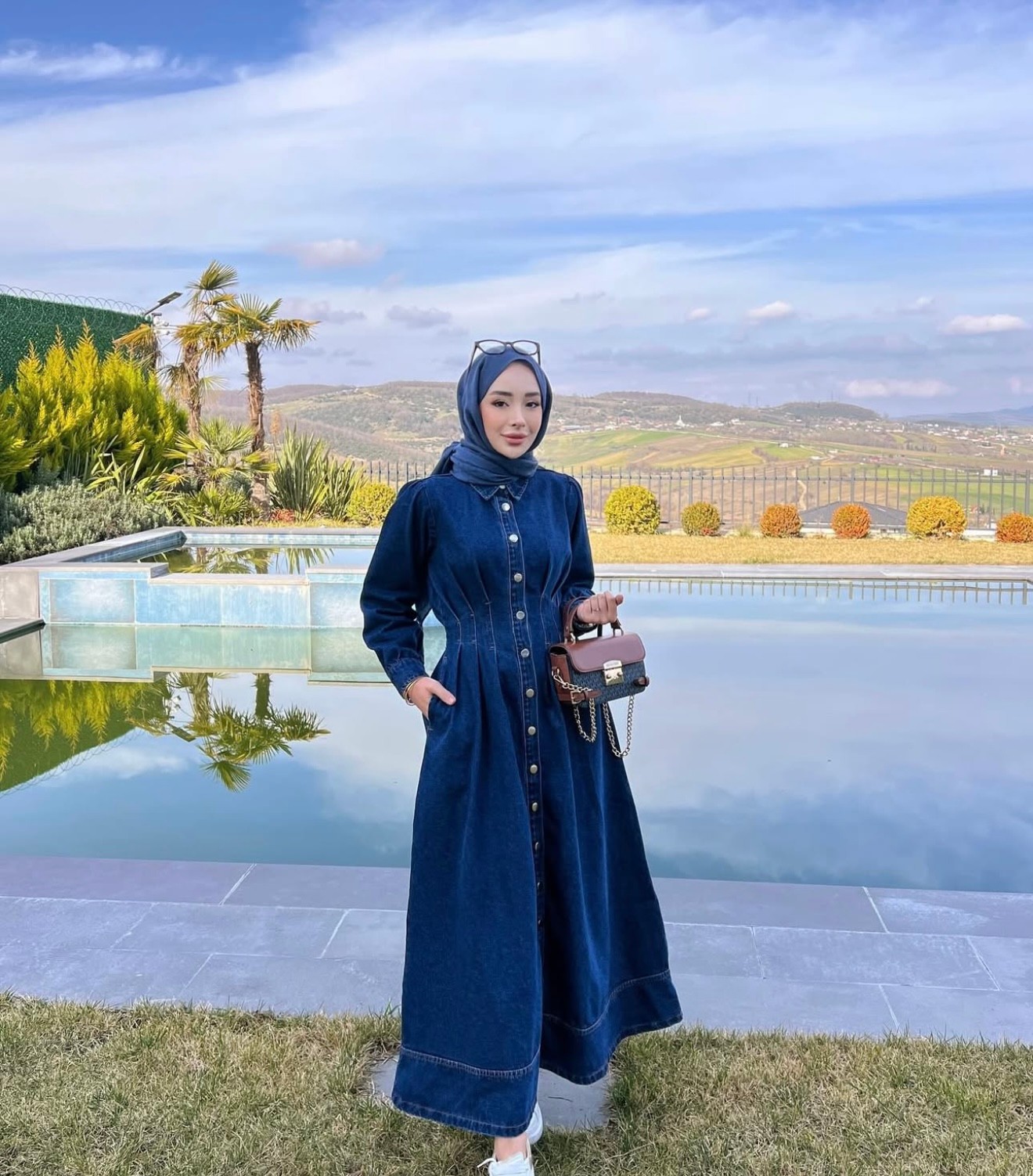 MOON DENIM ELBİSE