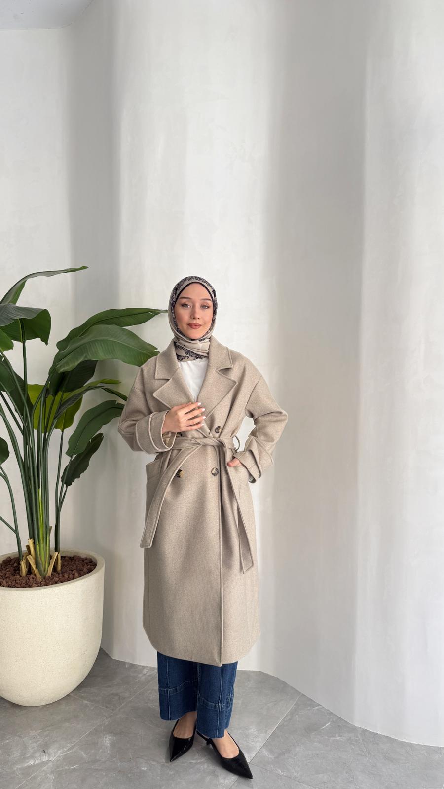 PREMİUM KAŞE KABAN (TAŞ RENGİ)