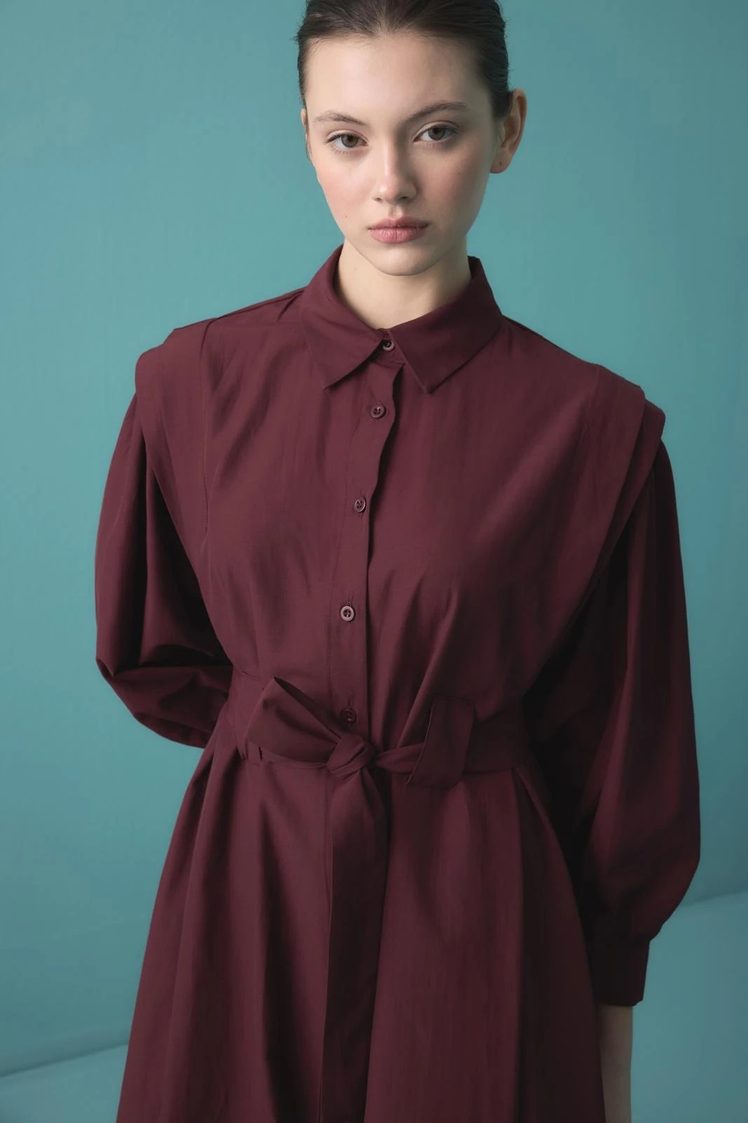 MİLANO ELBİSE (BORDO)