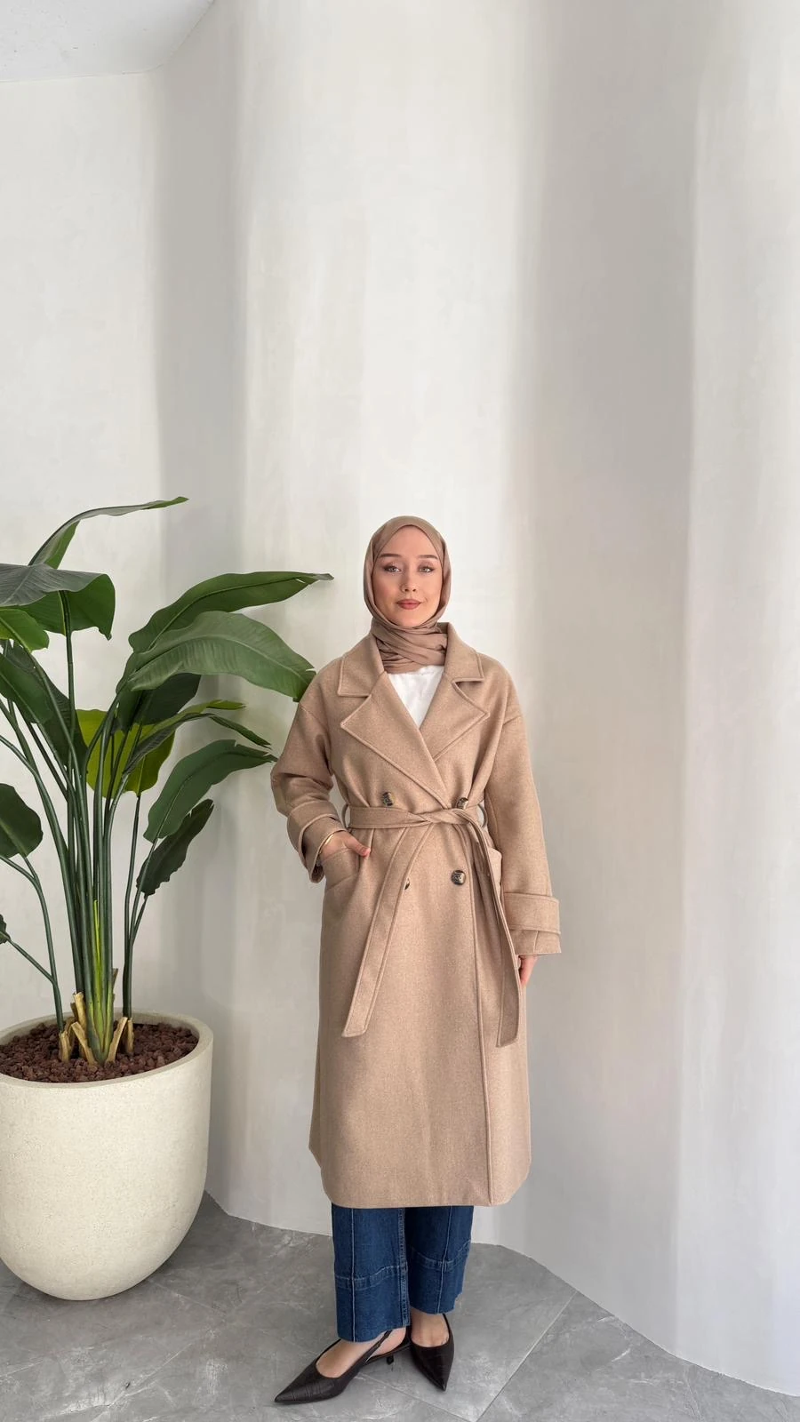 PREMİUM KAŞE KABAN (BEJ)