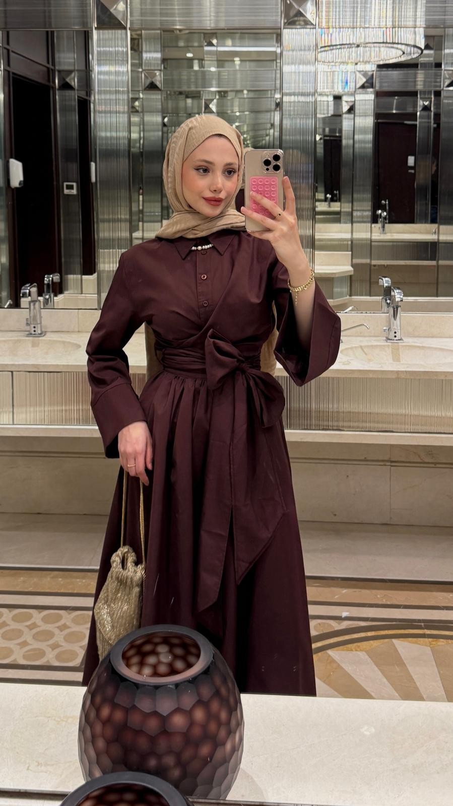 VALONLU PREMİUM ETEK (BORDO)