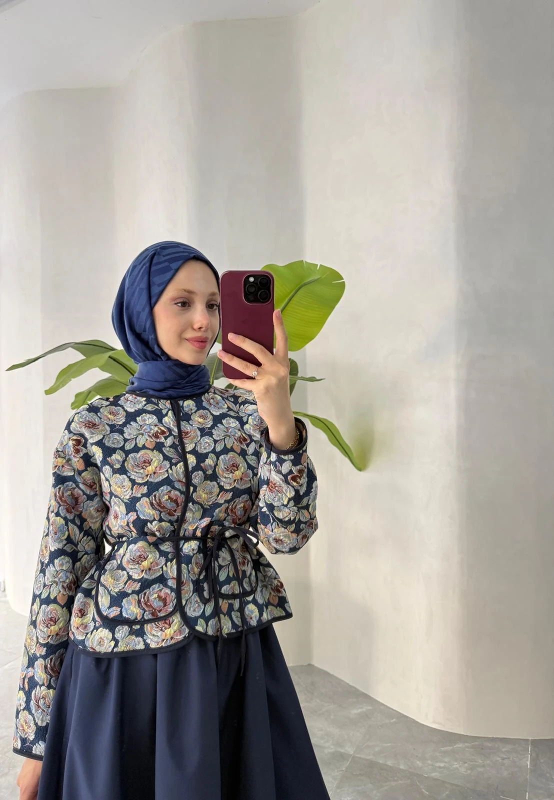 DESENLİ JAKAR CEKET