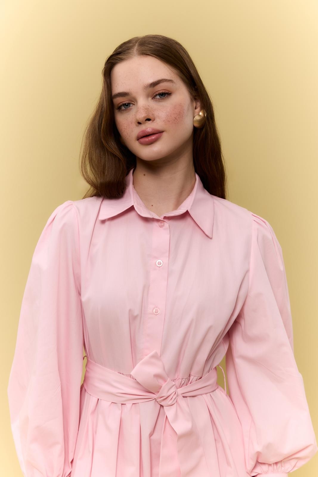 BALON KOL ELBİSE (PEMBE)