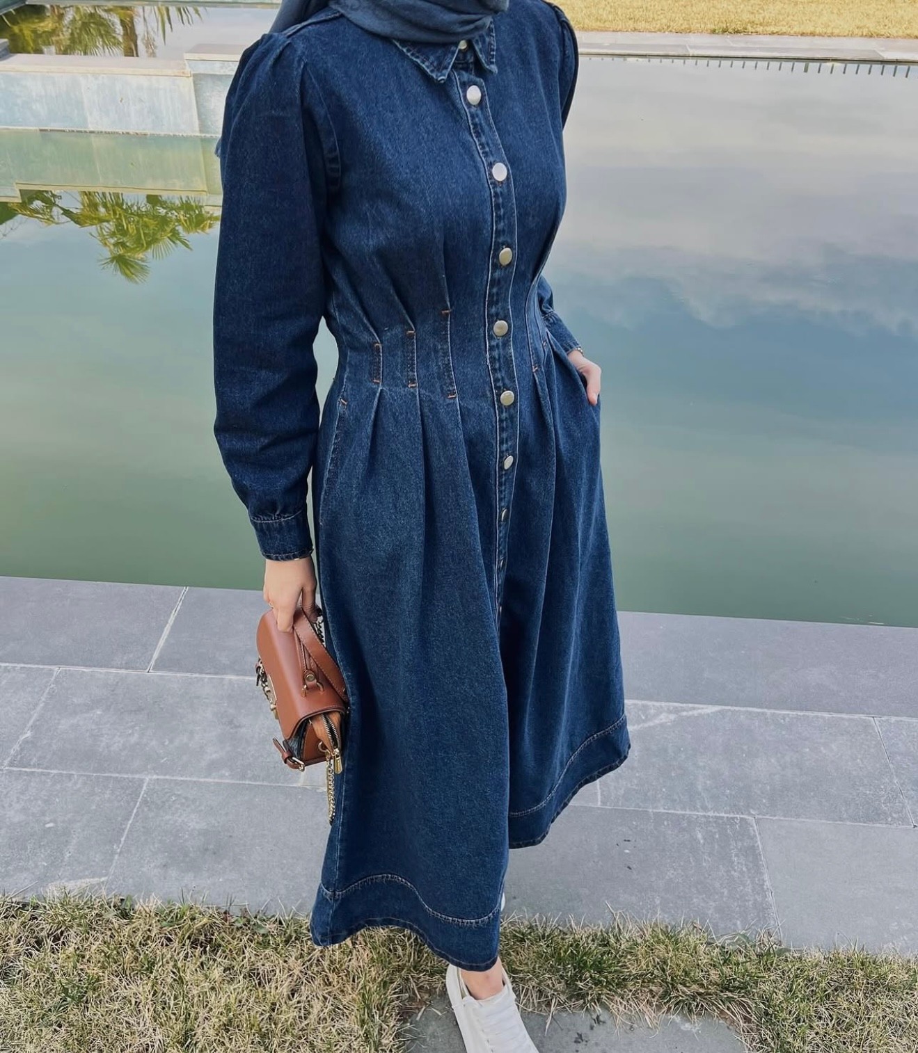 MOON DENIM ELBİSE