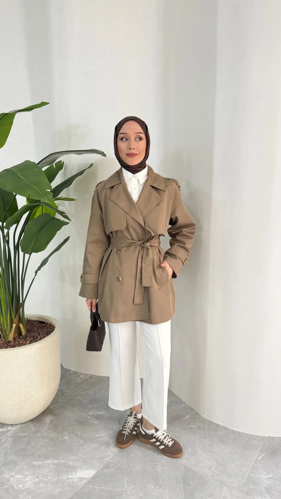 KISA COOL TRENÇKOT (VİZON)