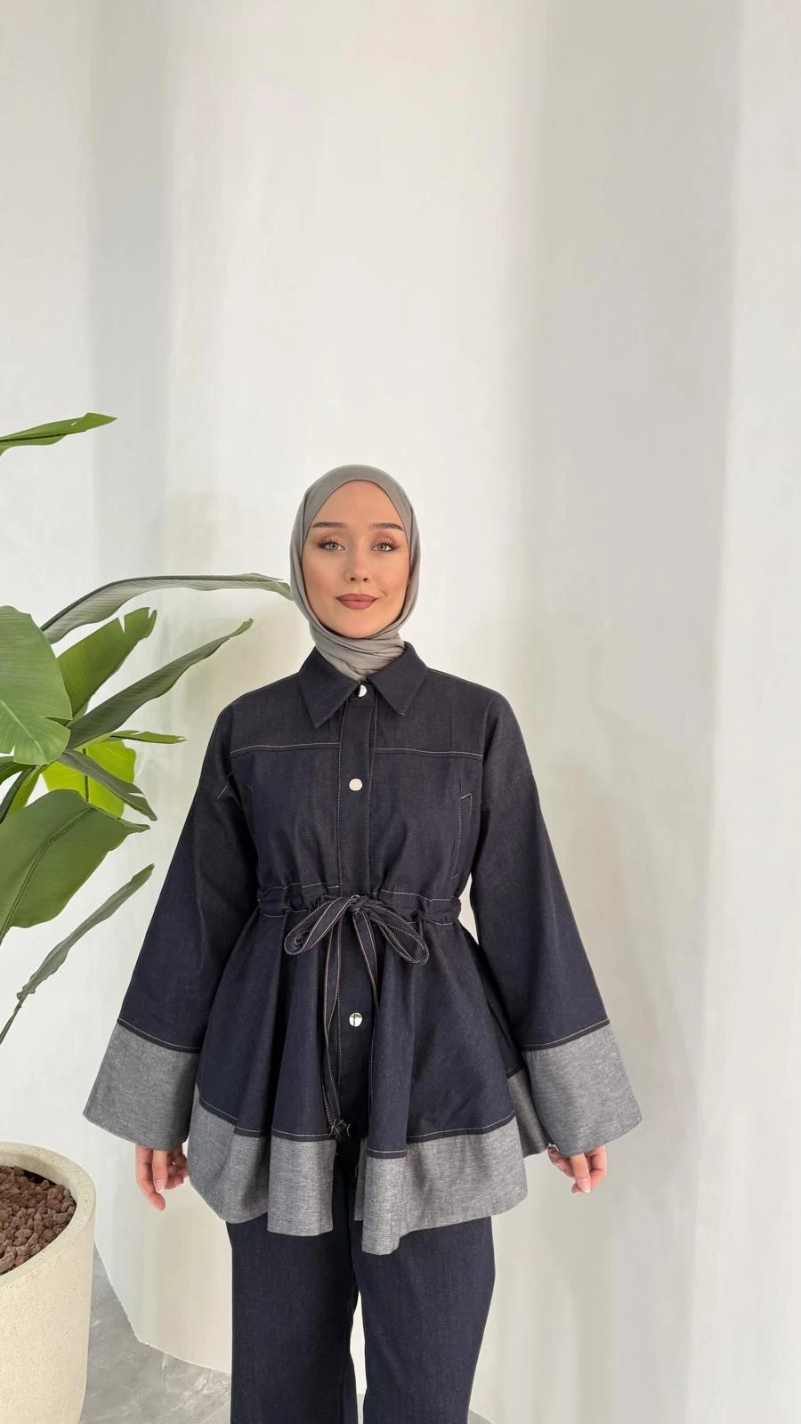 SAMY BELDEN BAĞLAMALI PANTOLON TAKIM (LACİVERT)