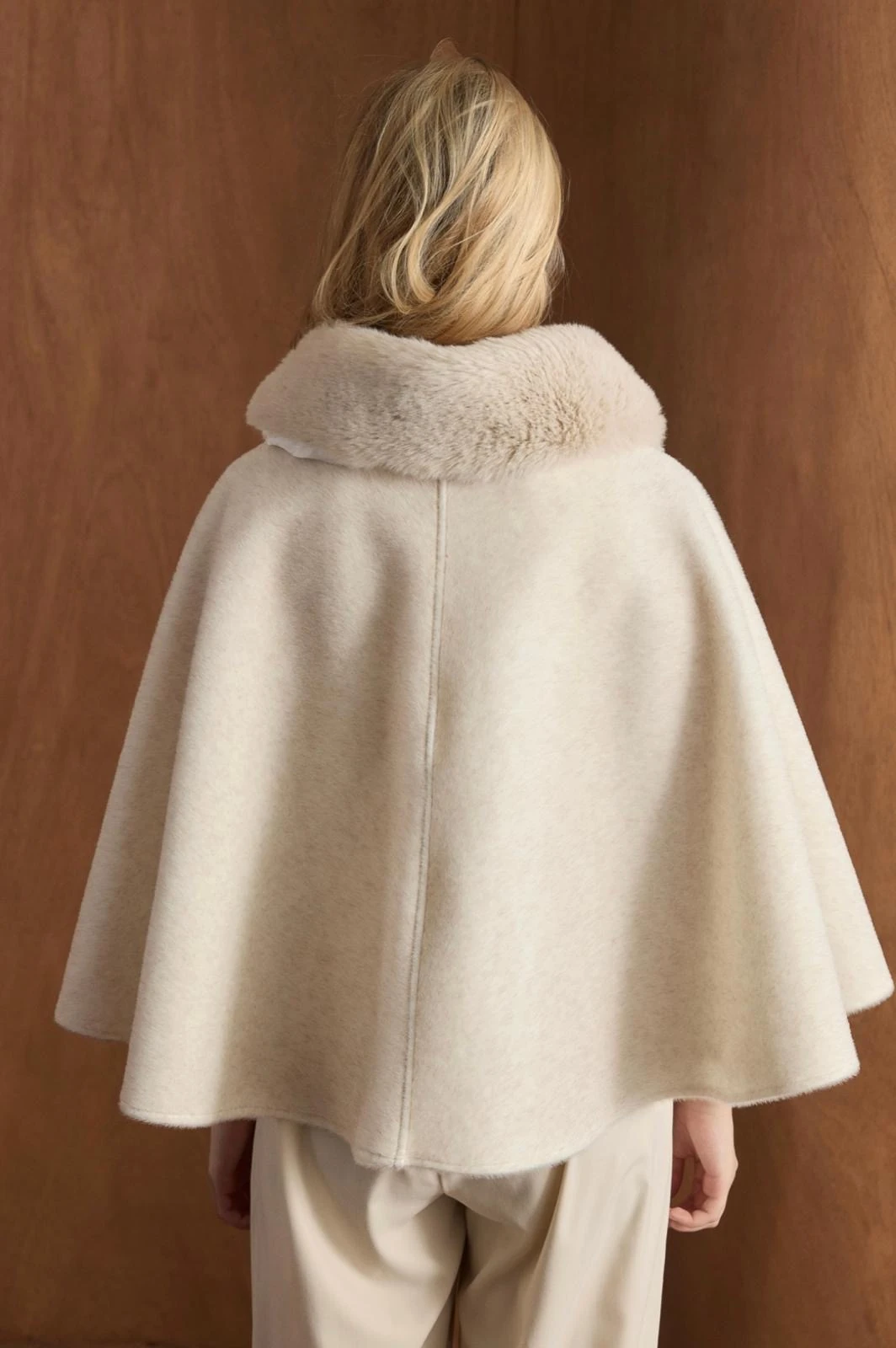 SUZANA YAKA KÜRKLÜ GOLD FOX PANÇO