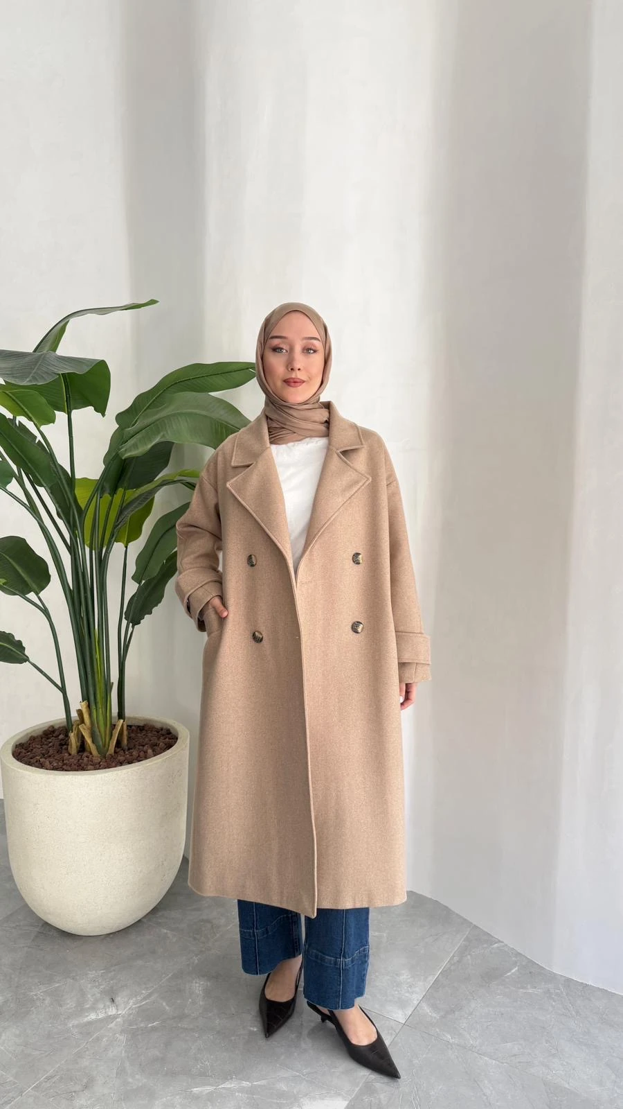 PREMİUM KAŞE KABAN (BEJ)