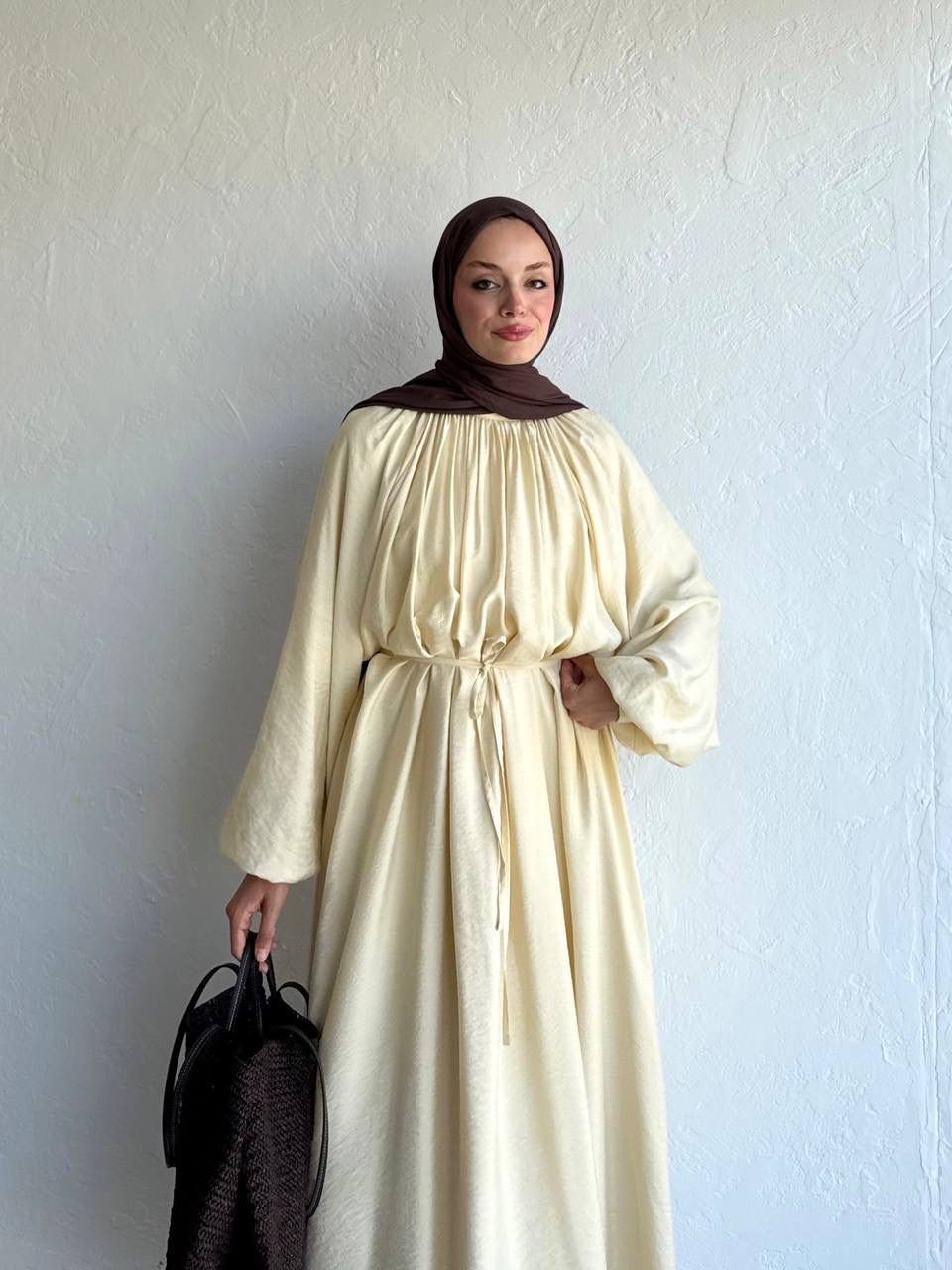 FİORE ELBİSE (BUTTER YELLOW)