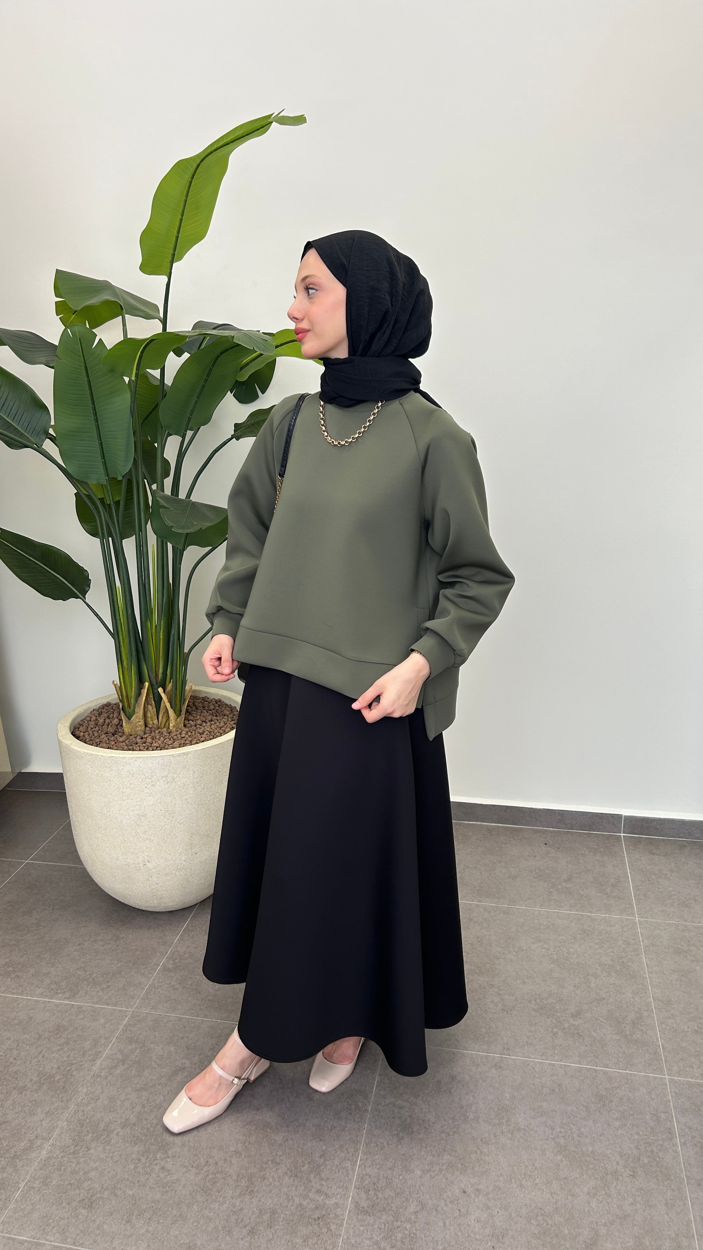 OVERSİZE PUF SCUBA SWEAT